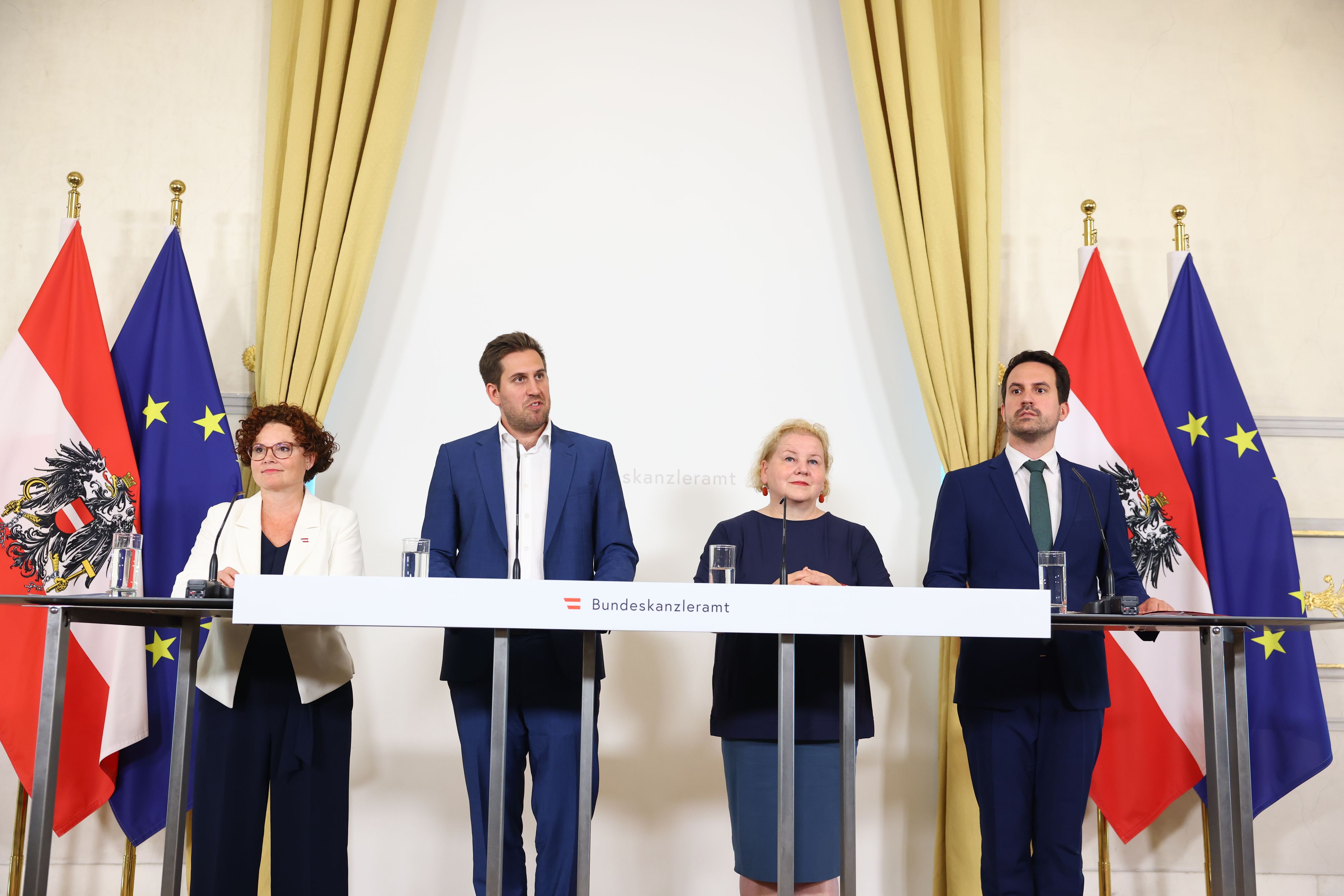 Regierungsvertreter – Elisbeth Zehetner, Alexander Pröll (beide ÖVP), Korinna Schumann (SPÖ) und Christoph Wiederkehr (Neos) – stellten am Mittwoch die zentralen Punkte der Reformen vor. 
