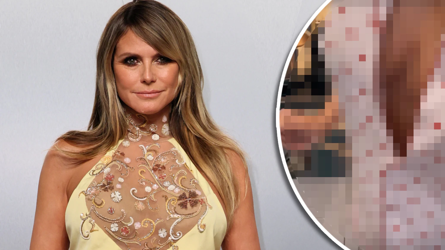 Heute.at - Heidi Klum lässt im Herz-Pyjama tief blicken