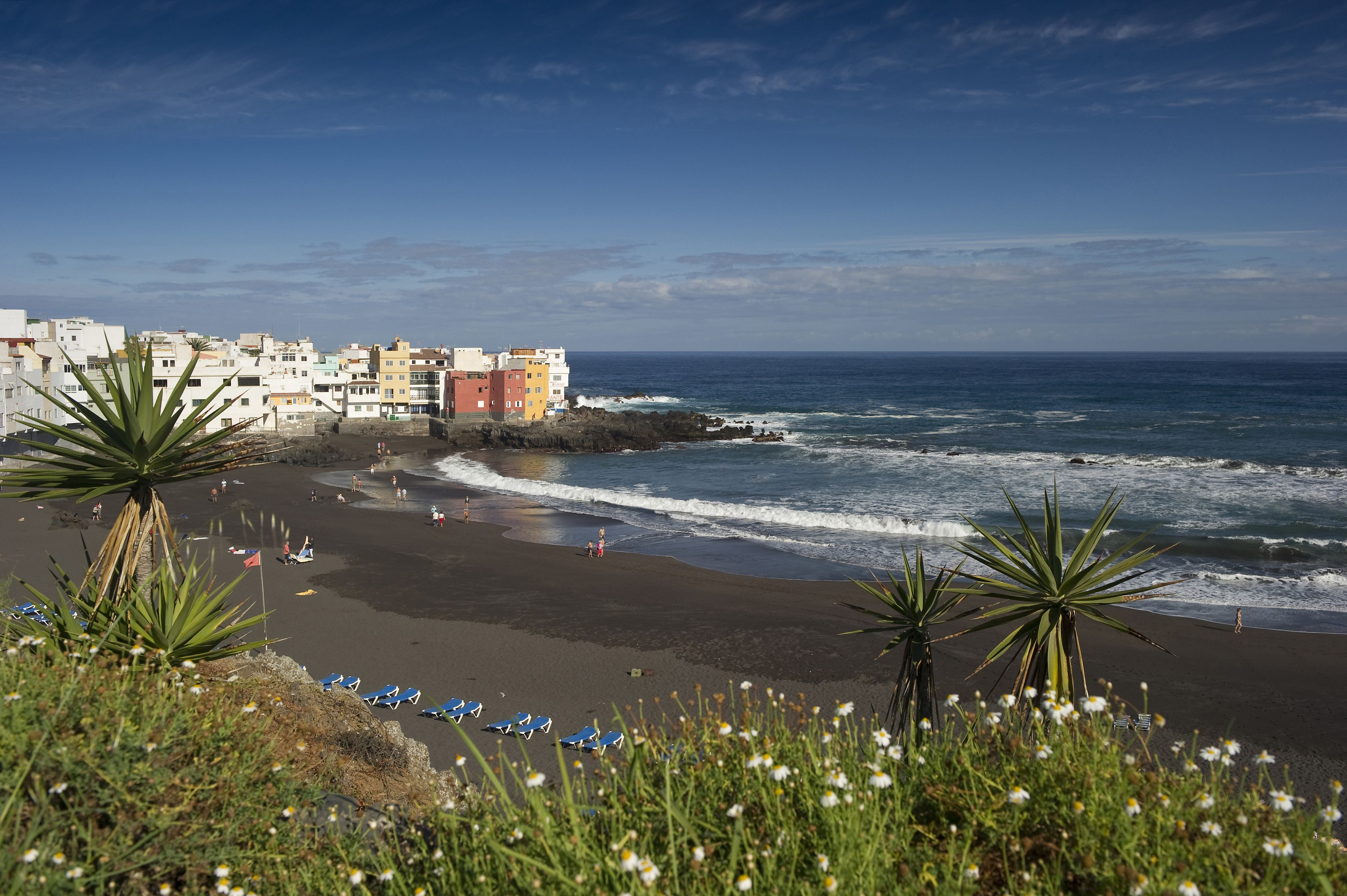 Am Playa Jardín in Puerto de la Cruz gelangen täglich große Mengen unzureichend gereinigten Abwassers ins Meer.