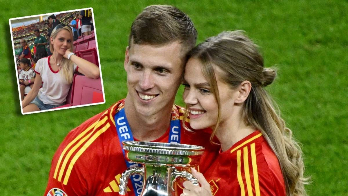Dani Olmo und seine deutsche Freundin Laura "Abla" Schmitt. 