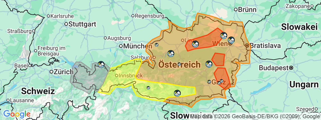 Heute.at - Warnstufe Rot! Schwere Unwetter treffen ganz Österreich
