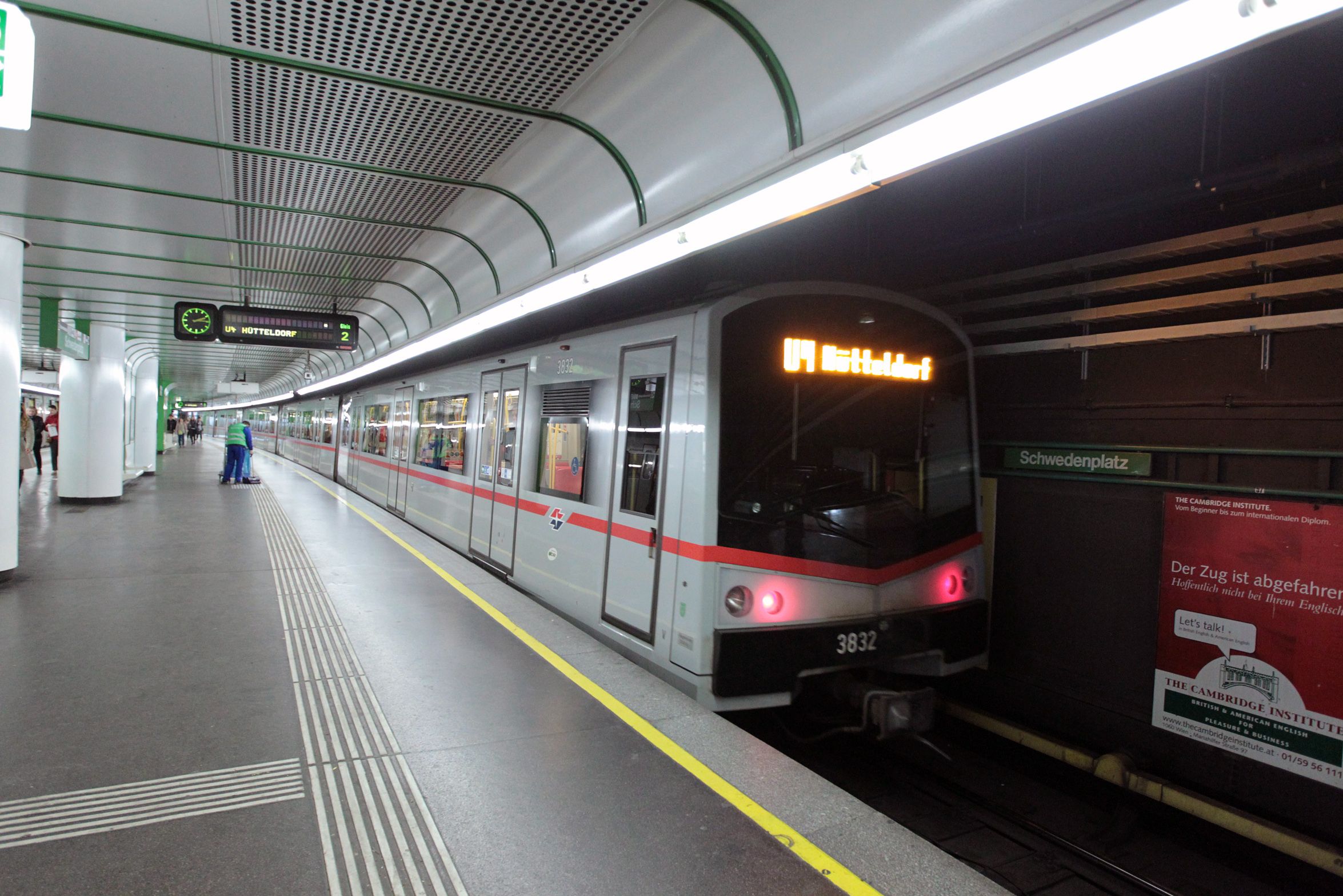 Die U4 fährt von 3. Juli bis 3. August nur zwischen Heiligenstadt und Schwedenplatz sowie zwischen Hütteldorf und Landstraße/Wien Mitte.