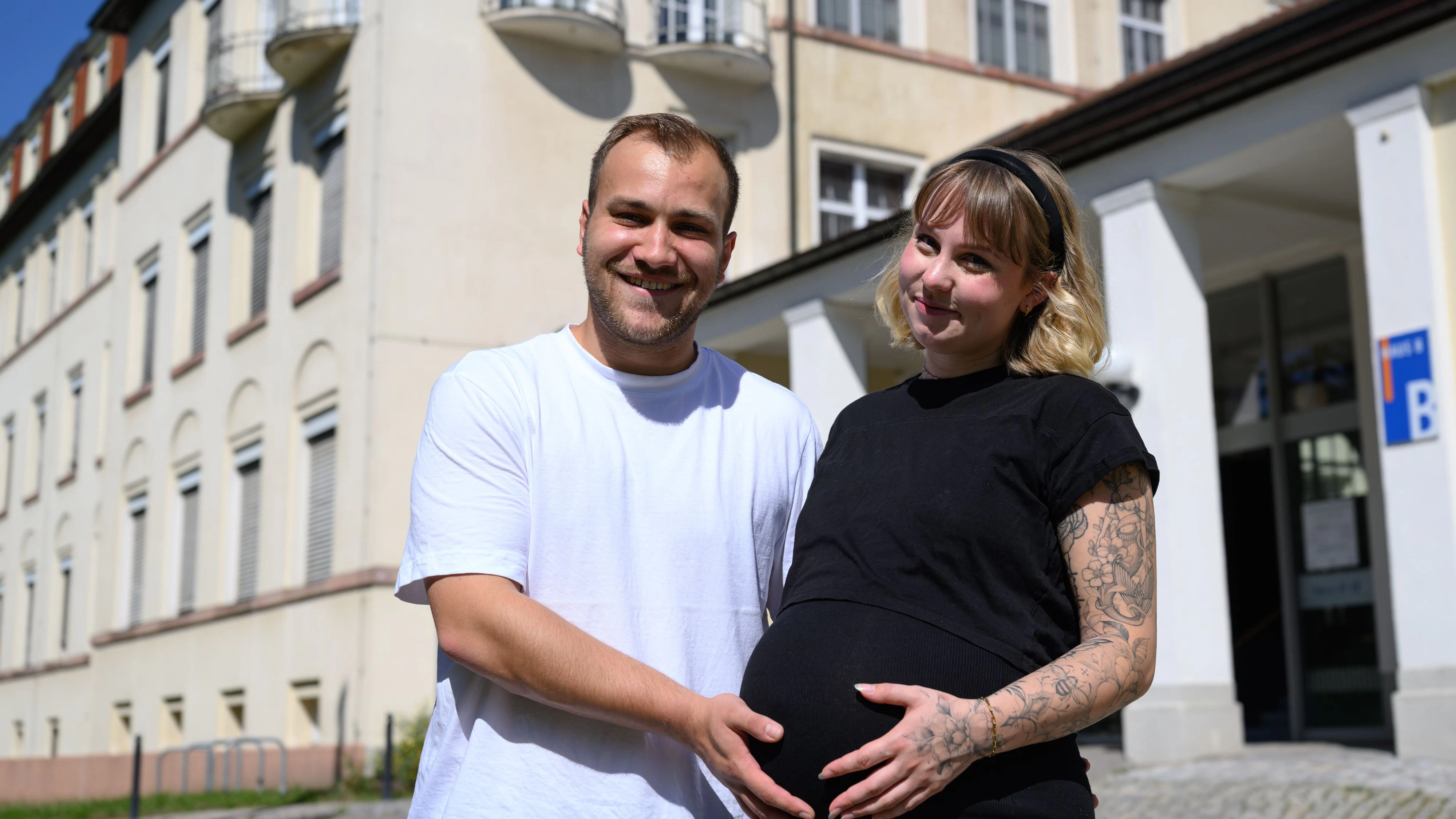 Für das Paar aus Sachsen sind es ihre ersten Kinder. 