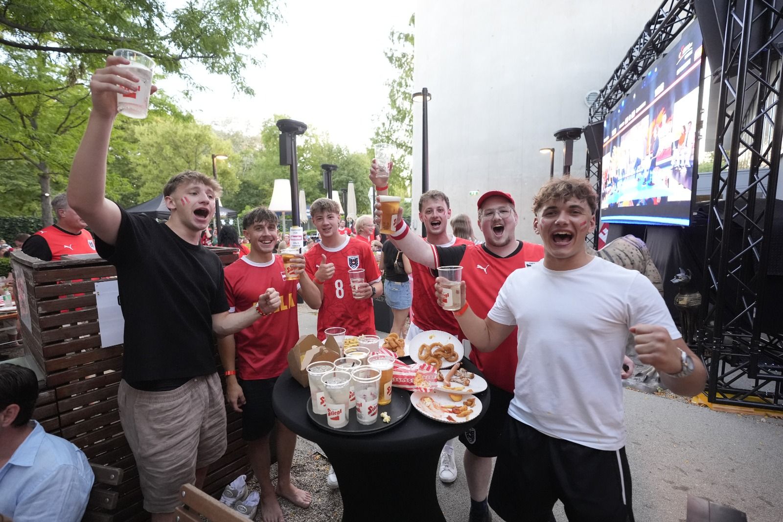 Tolle Stimmung vor dem WM-Kracher gegen Spanien.