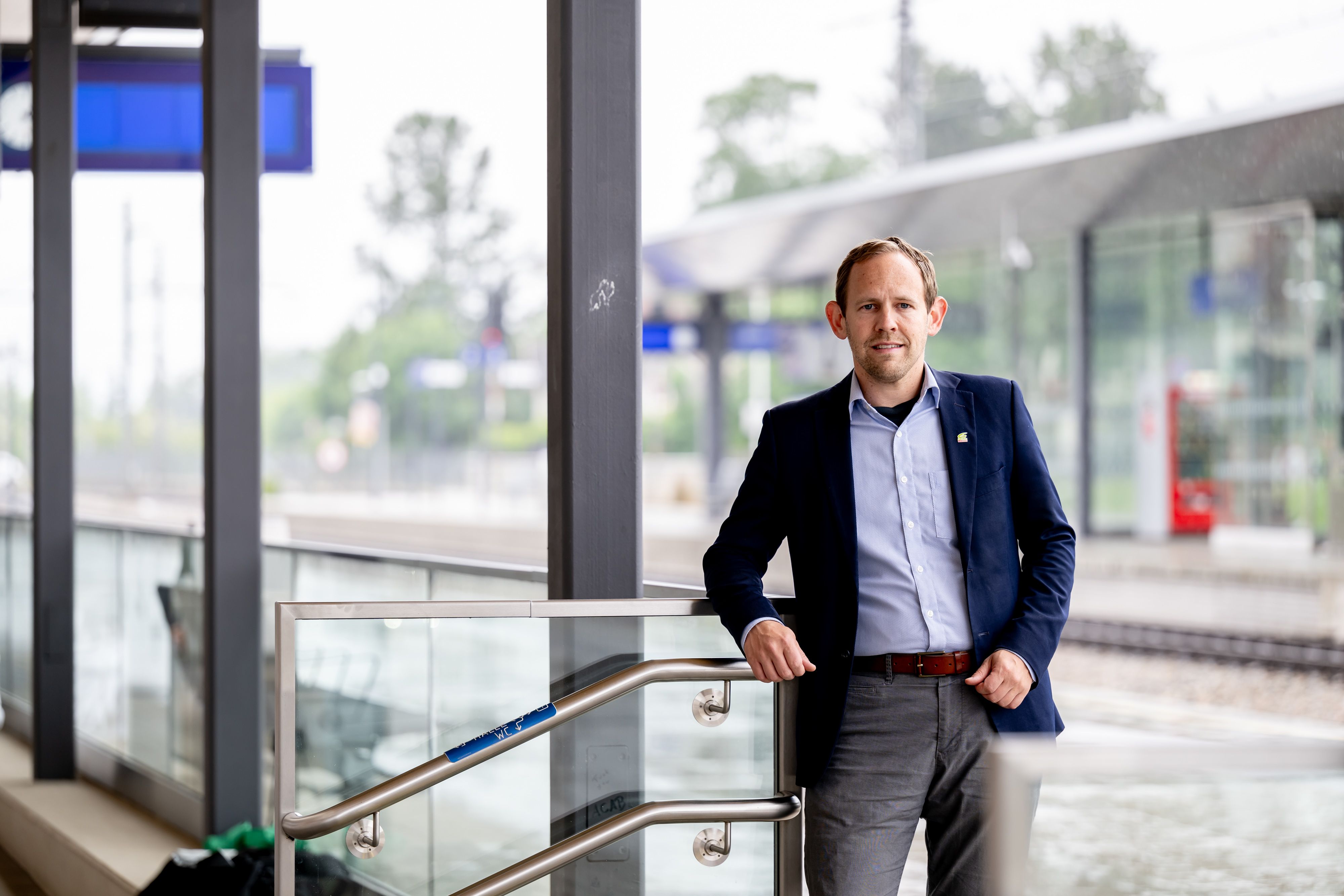 Georg Ecker (Grüne), Landtagsabgeordneter, kritisiert die Kürzungen bei der aktiven Mobilität.