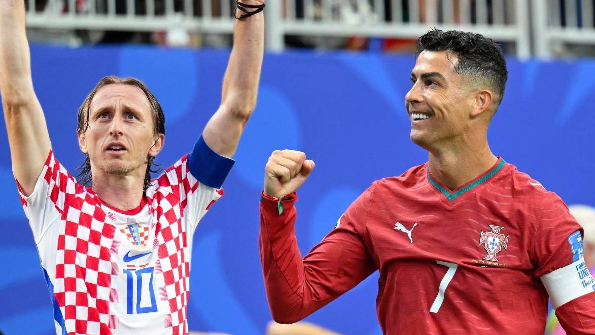 Luka Modric und Cristiano Ronaldo.