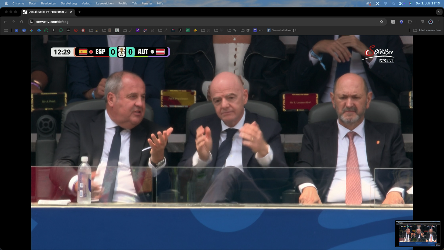 Josef Pröll mit Gianni Infantino