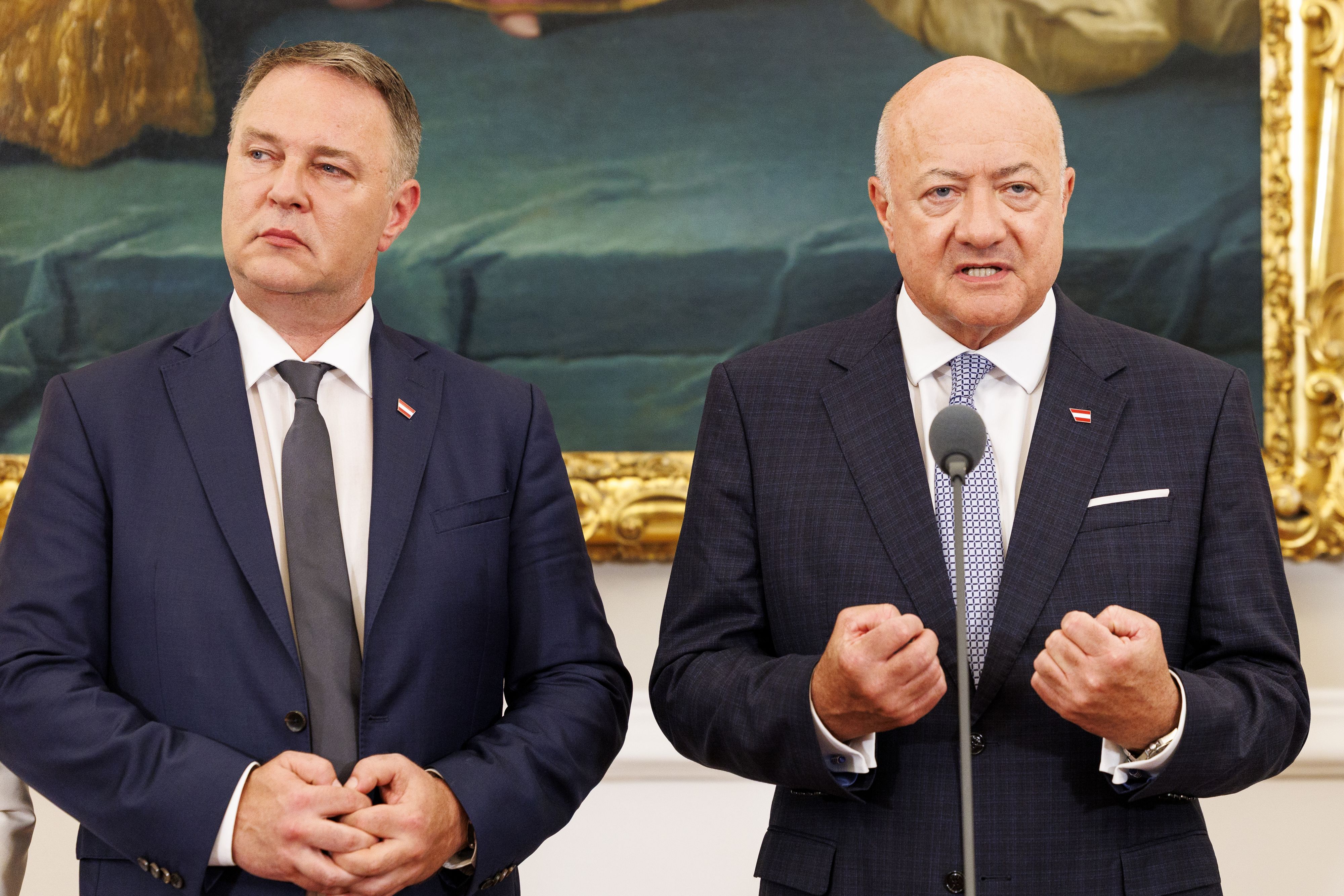 Vizekanzler Andreas Babler (SPÖ) und Bundeskanzler Christian Stocker (ÖVP)