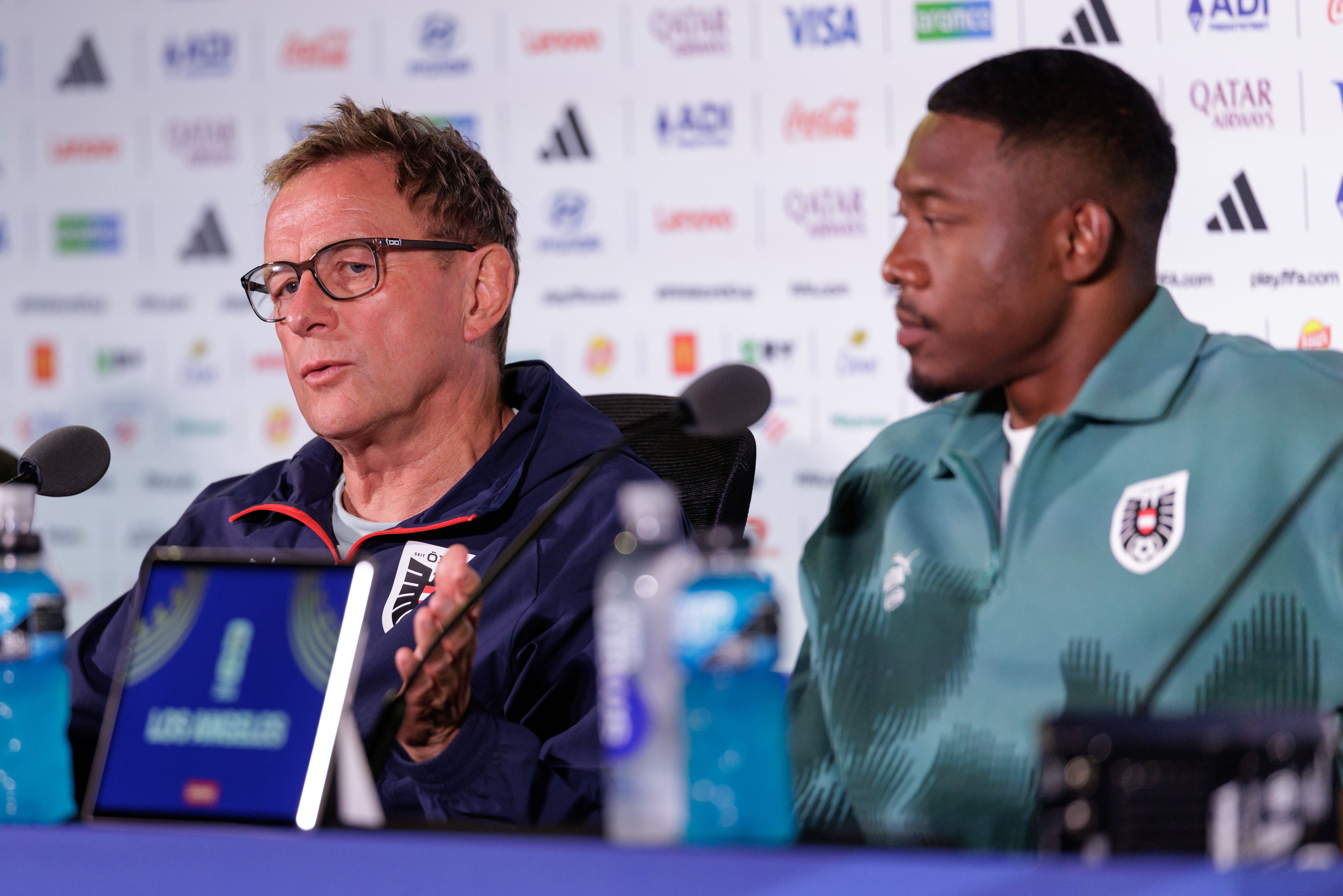 Ralf Rangnick und David Alaba.