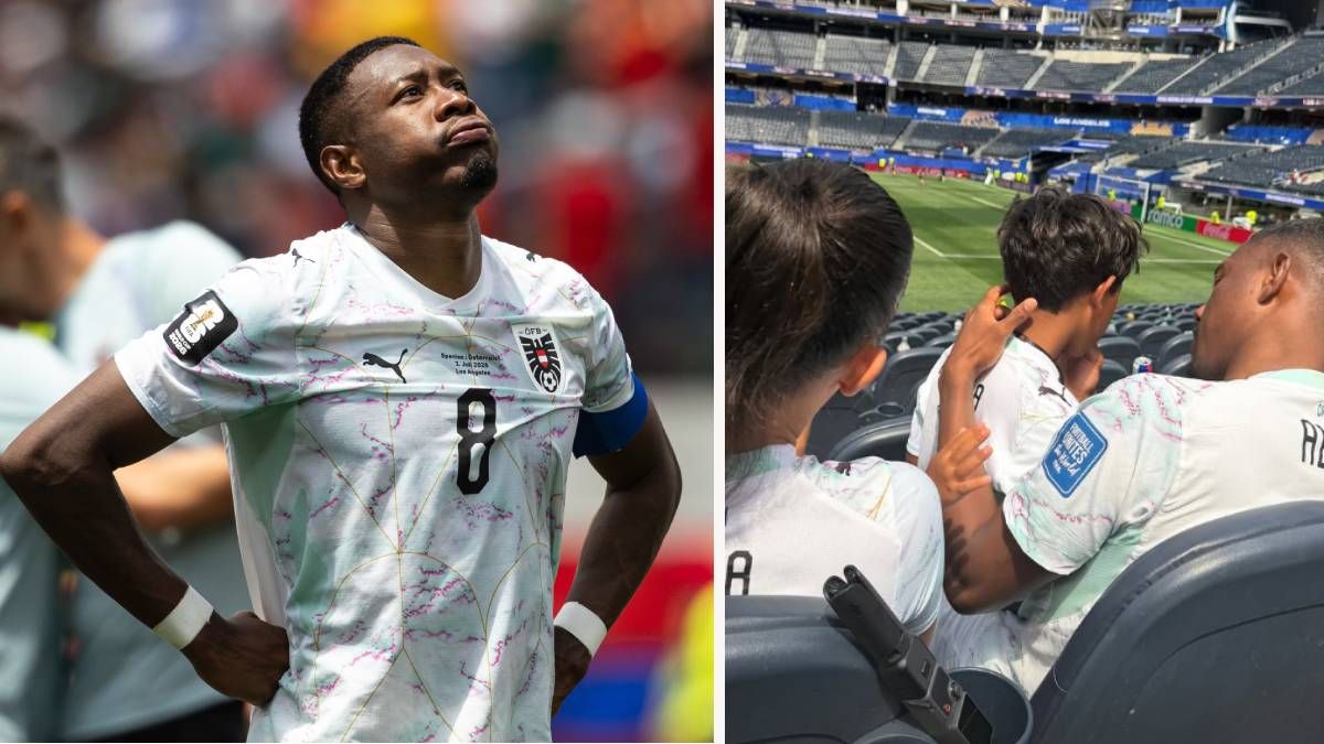 David Alaba wurde nach dem WM-Aus von seiner Familie getröstet.