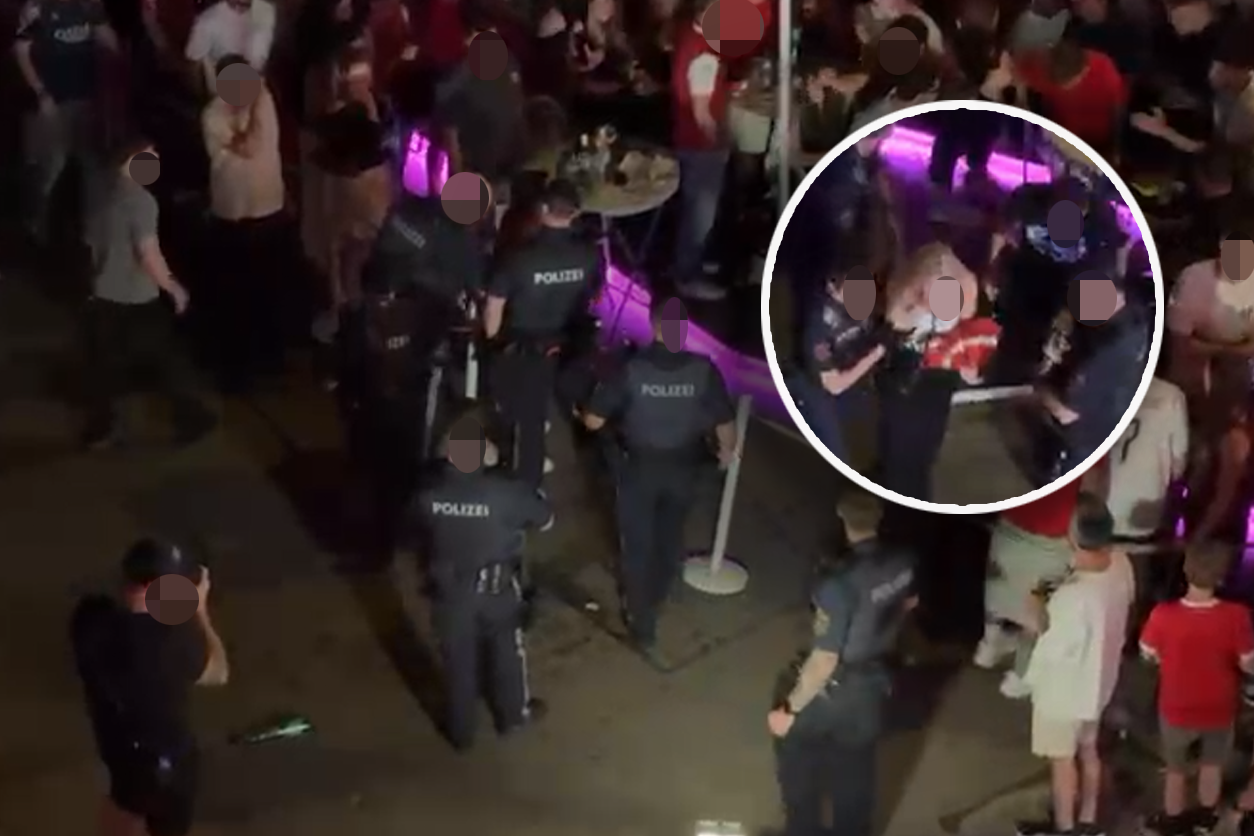 Die Situation eskalierte und eine 21-Jährige wurde von einem Aschenbecher getroffen und verletzt – die Polizei begleitete sie aus der Gefahrenzone.