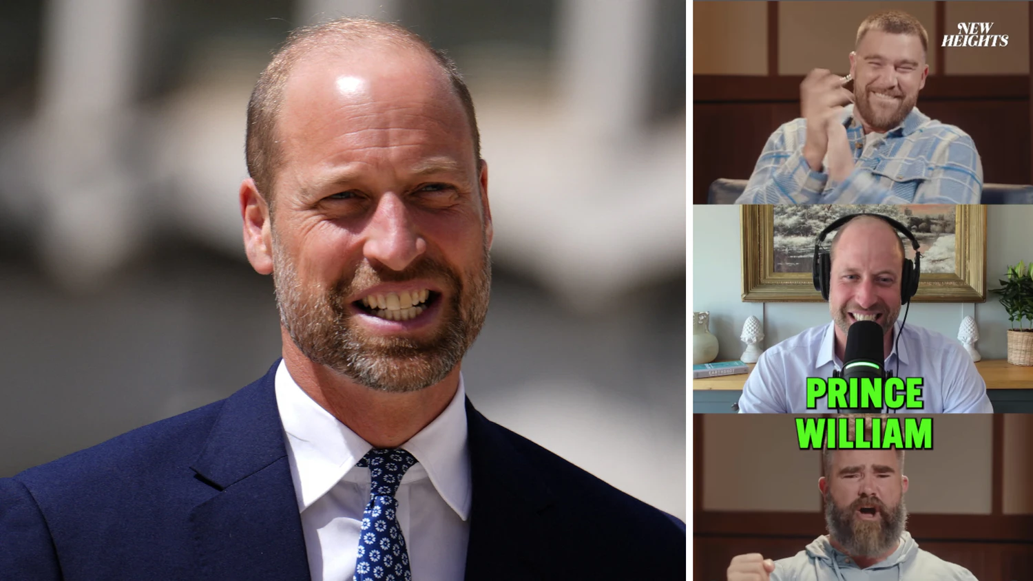 Prinz William ist zu Gast im Podcast von NFL-Star Travis Kelce und dessen Bruder Jason Kelce. 