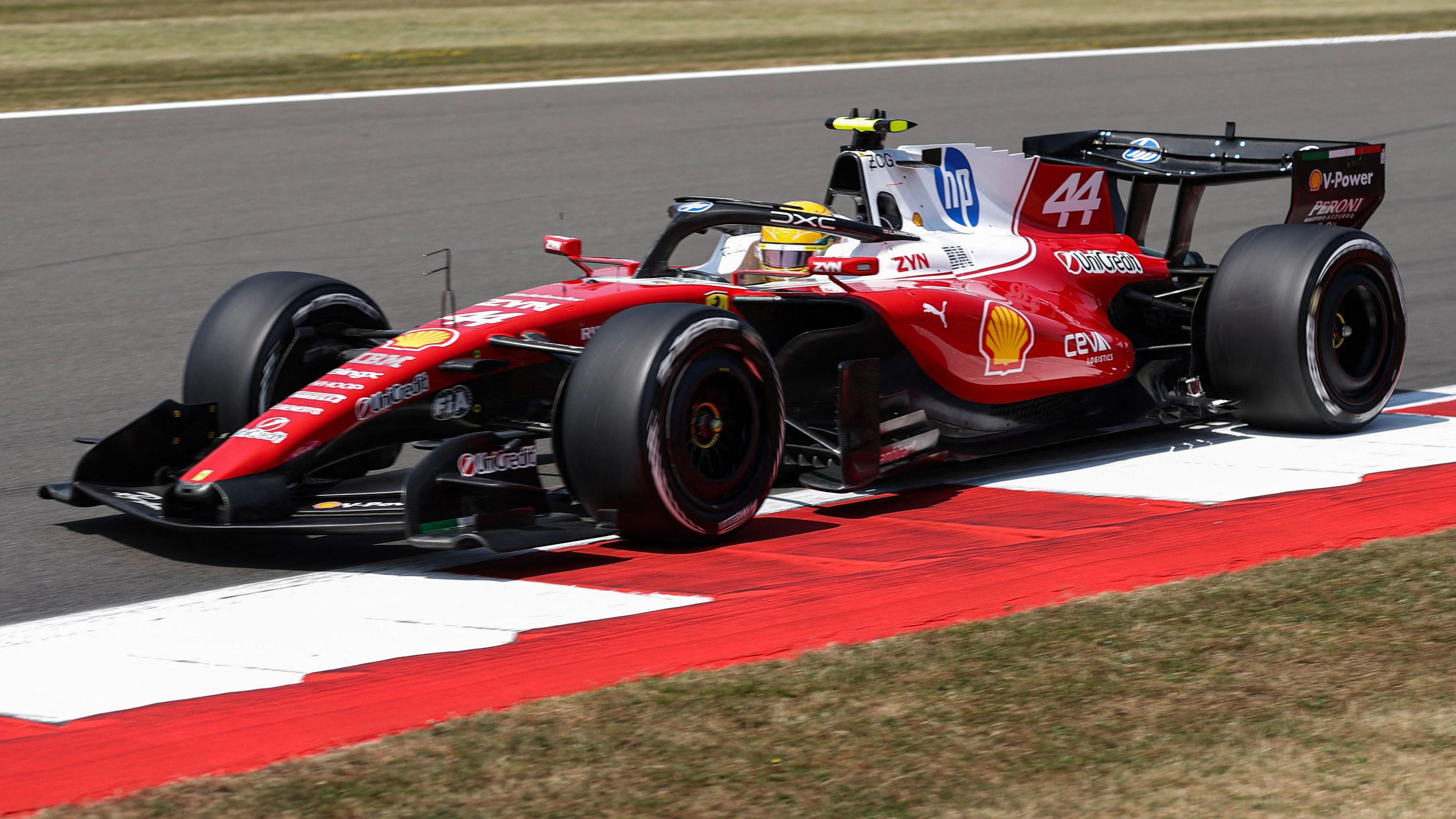 Ferrari-Pilot Lewis Hamilton. 