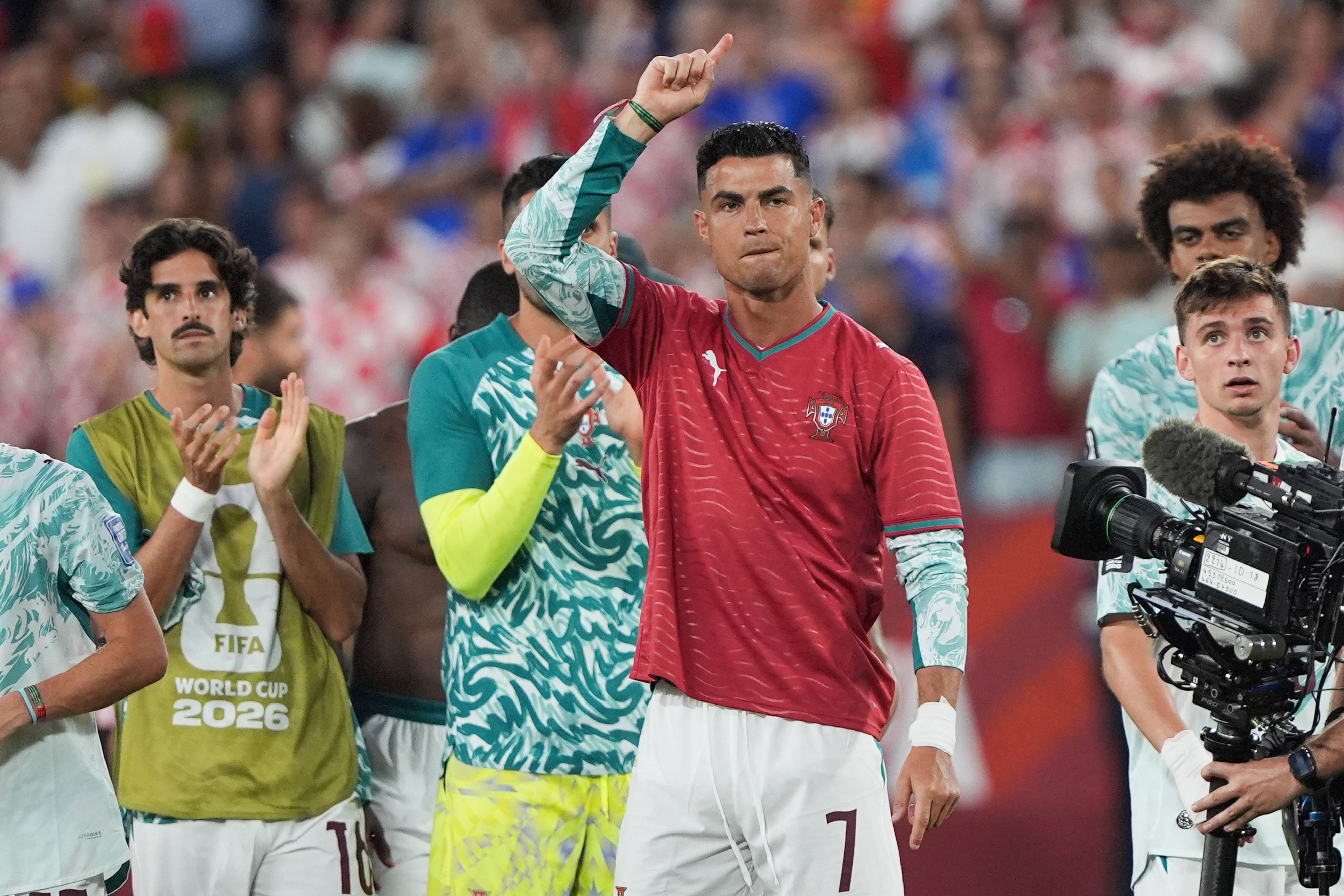 Ronaldo im Jota-Trikot.