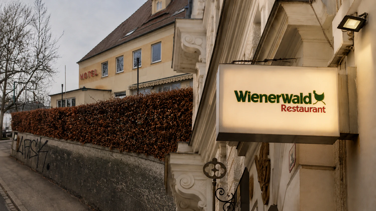 In dem Gebäude am Linzer Freinberg war bis 2019 ein Wienerwald untergebracht.