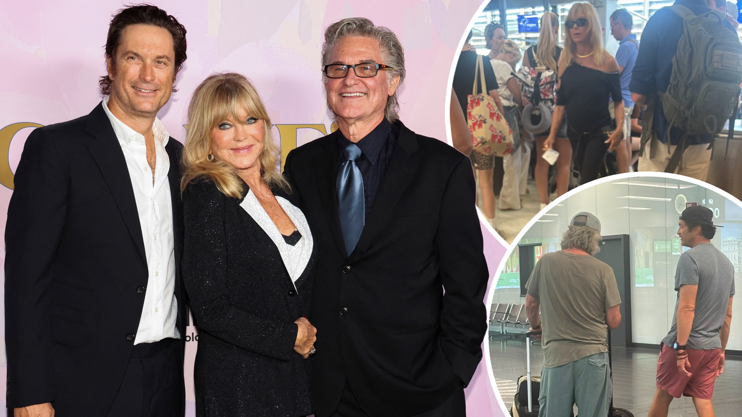 Oliver Hudson flog mit Mutter Goldie Hawn und Stiefvater Kurt Russel von Griechenland nach Wien.