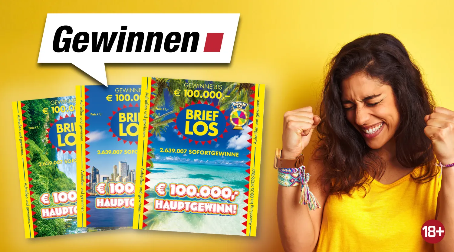 Heute.at - Neues Brieflos mit bis zu 100.000 Euro
