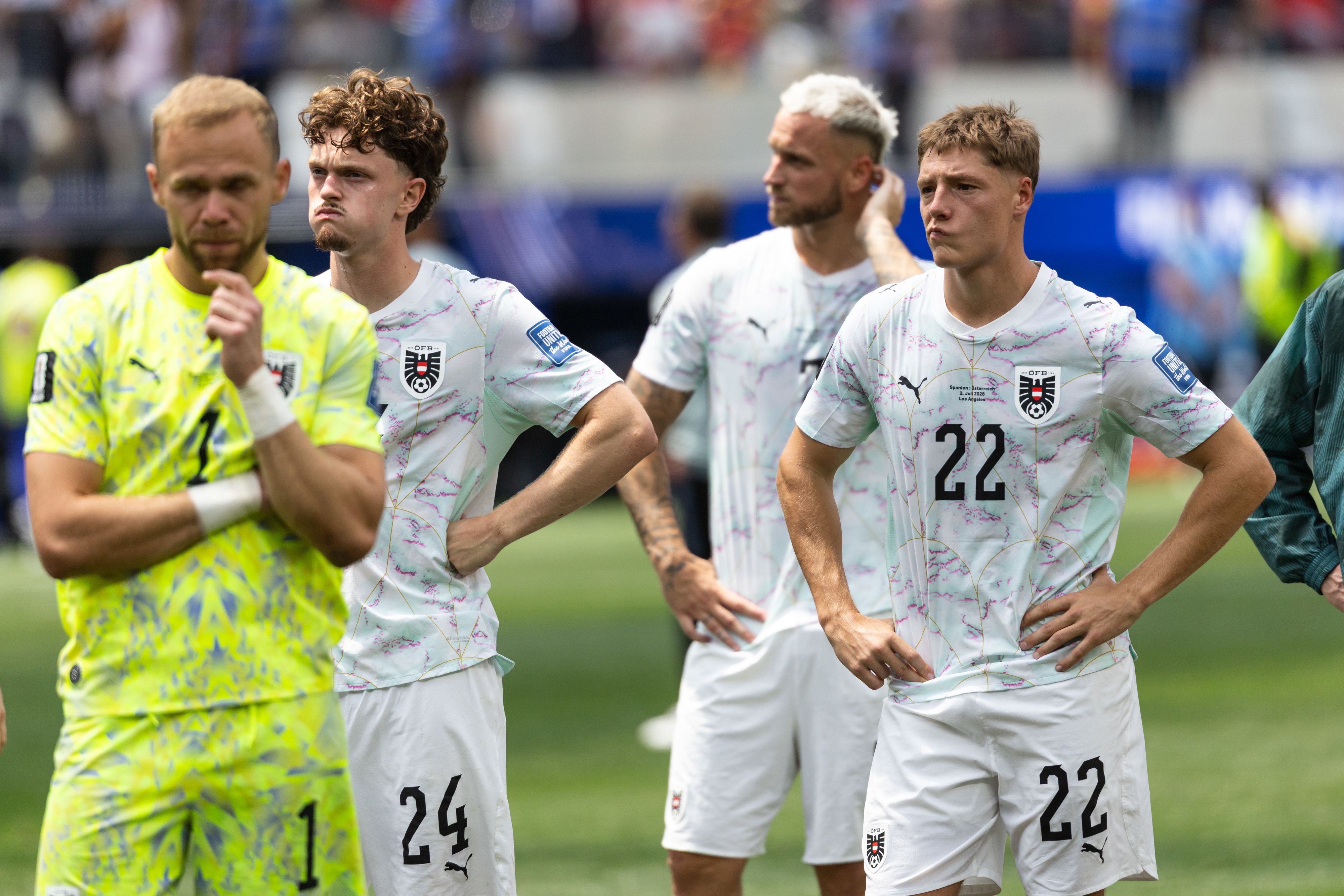 Das ÖFB-team ist geknickt.