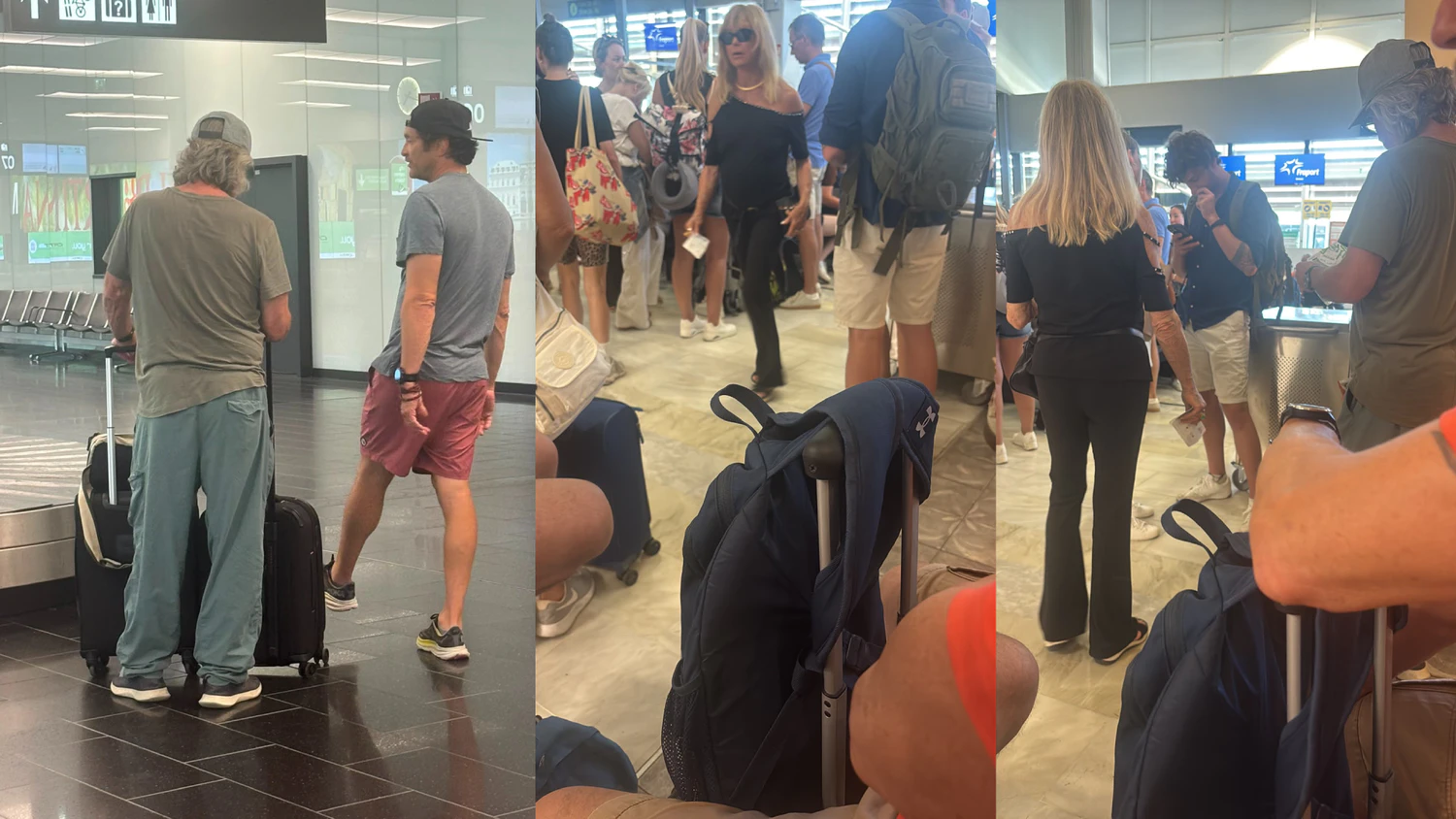 Die Hollywood-Familie reiste am Dienstag von Skiathos nach Wien.