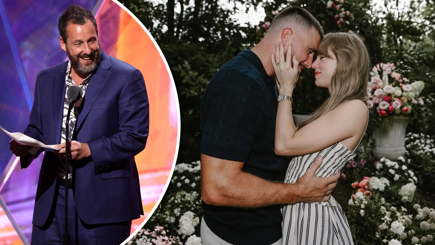 Adam Sandler soll Travis Kelce und Taylor Swift getraut haben.