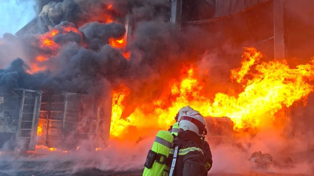 Die Feuerwehr stand im Großeinsatz. 