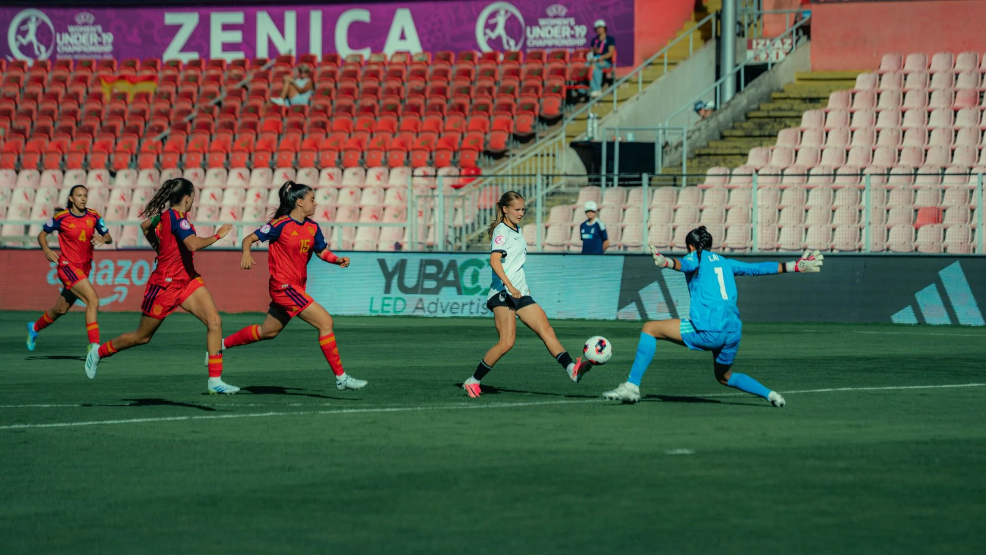 Österreichs U19-Frauen-Team verlor gegen Spanien. 