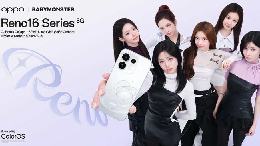 Oppo stellt Babymonster als neue Botschafterinnen der Reno-Serie vor.