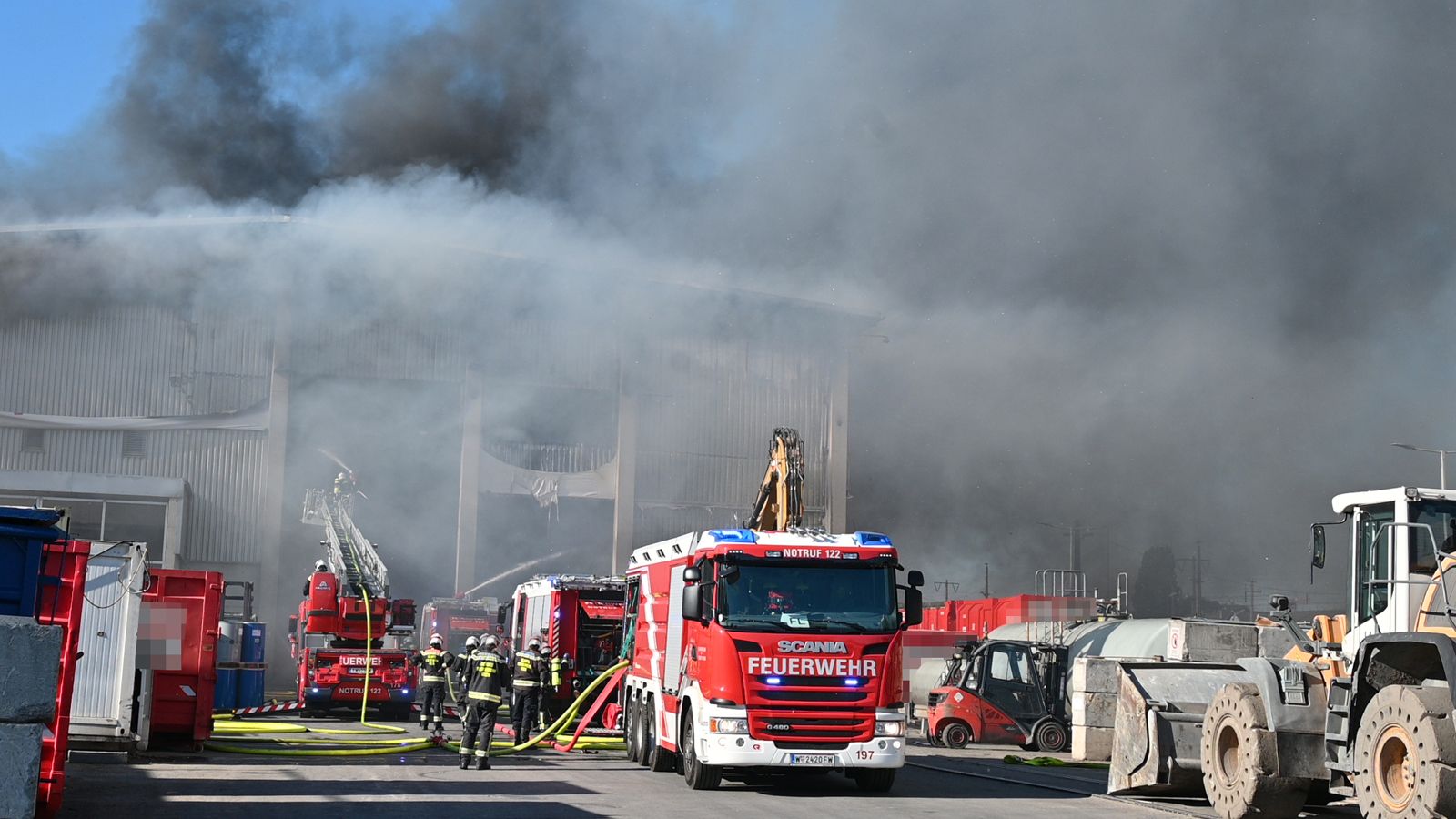 Die Feuerwehr stand im Großeinsatz. 