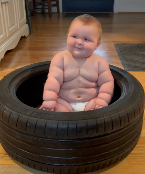 Heute.at - Baby Axyl: Acht Monate alt und fast 18 Kilo schwer