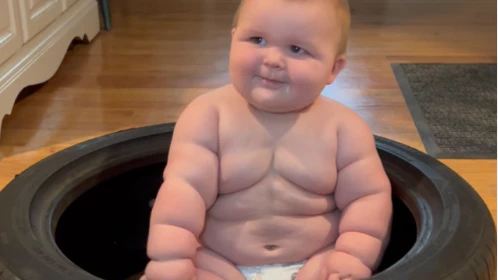 Heute.at - Baby Axyl: Acht Monate alt und fast 18 Kilo schwer