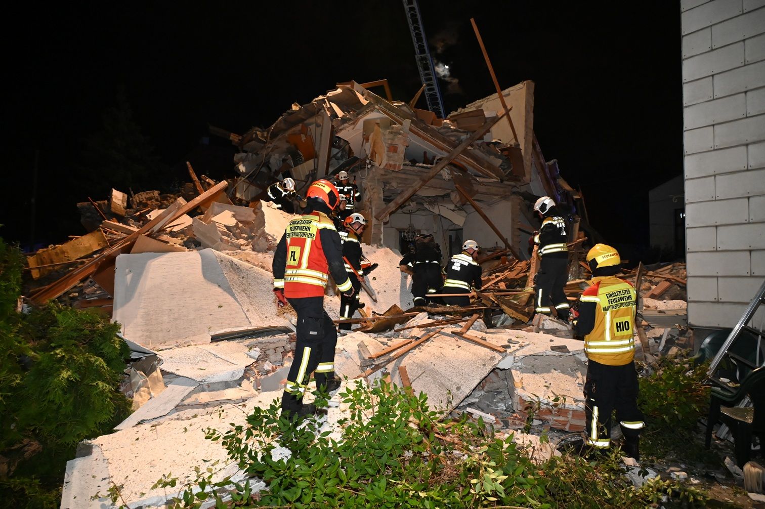 Großeinsatz nach einer Gasexplosion in Wien.