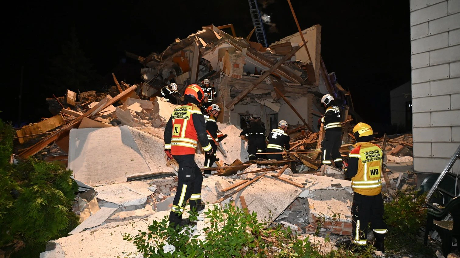 Großeinsatz nach einer Gasexplosion in Wien.