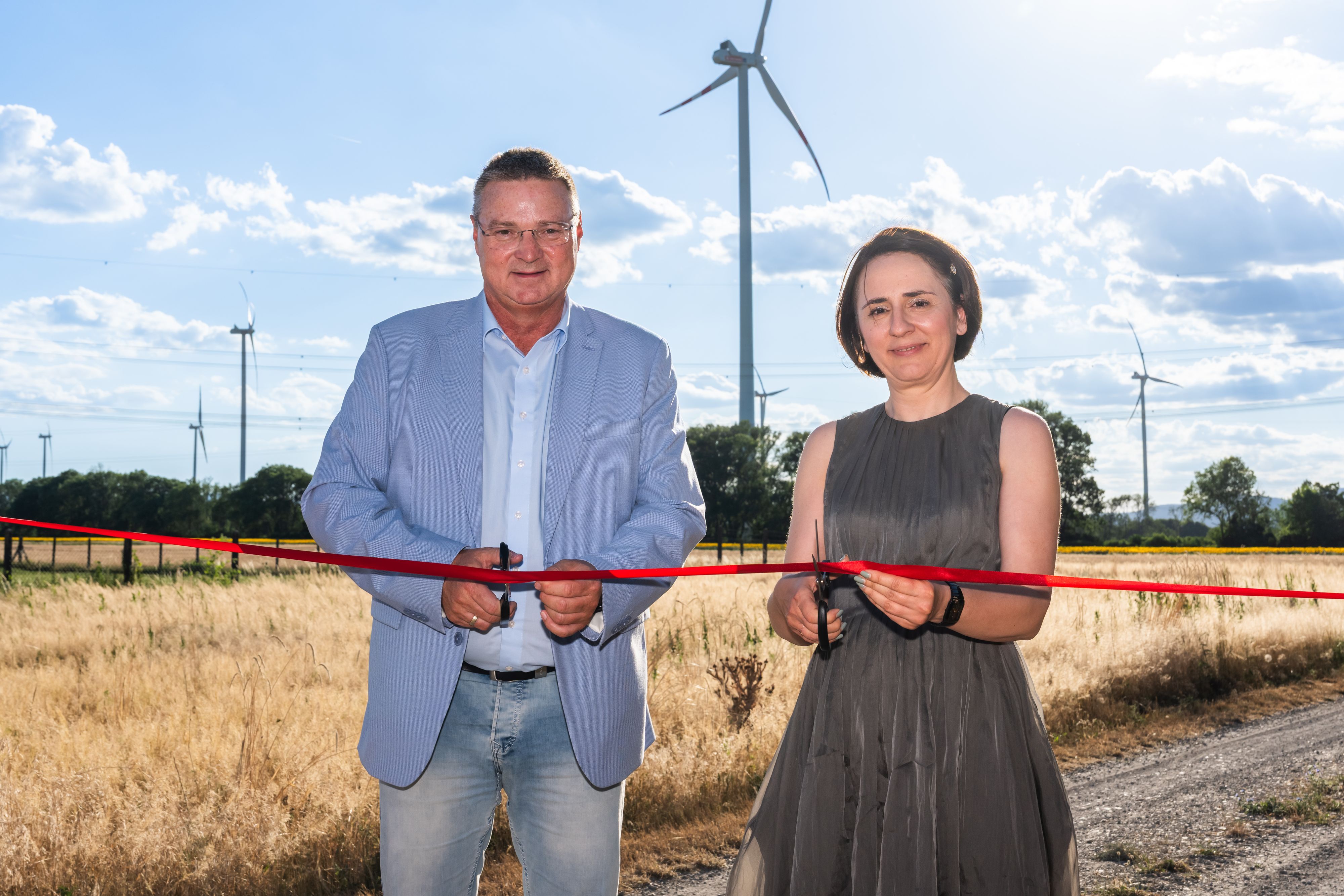 Wolfgang Kocevar; Bürgermeister Ebreichsdorf und Wien Energie-Geschäftsführerin Alma Kahler.