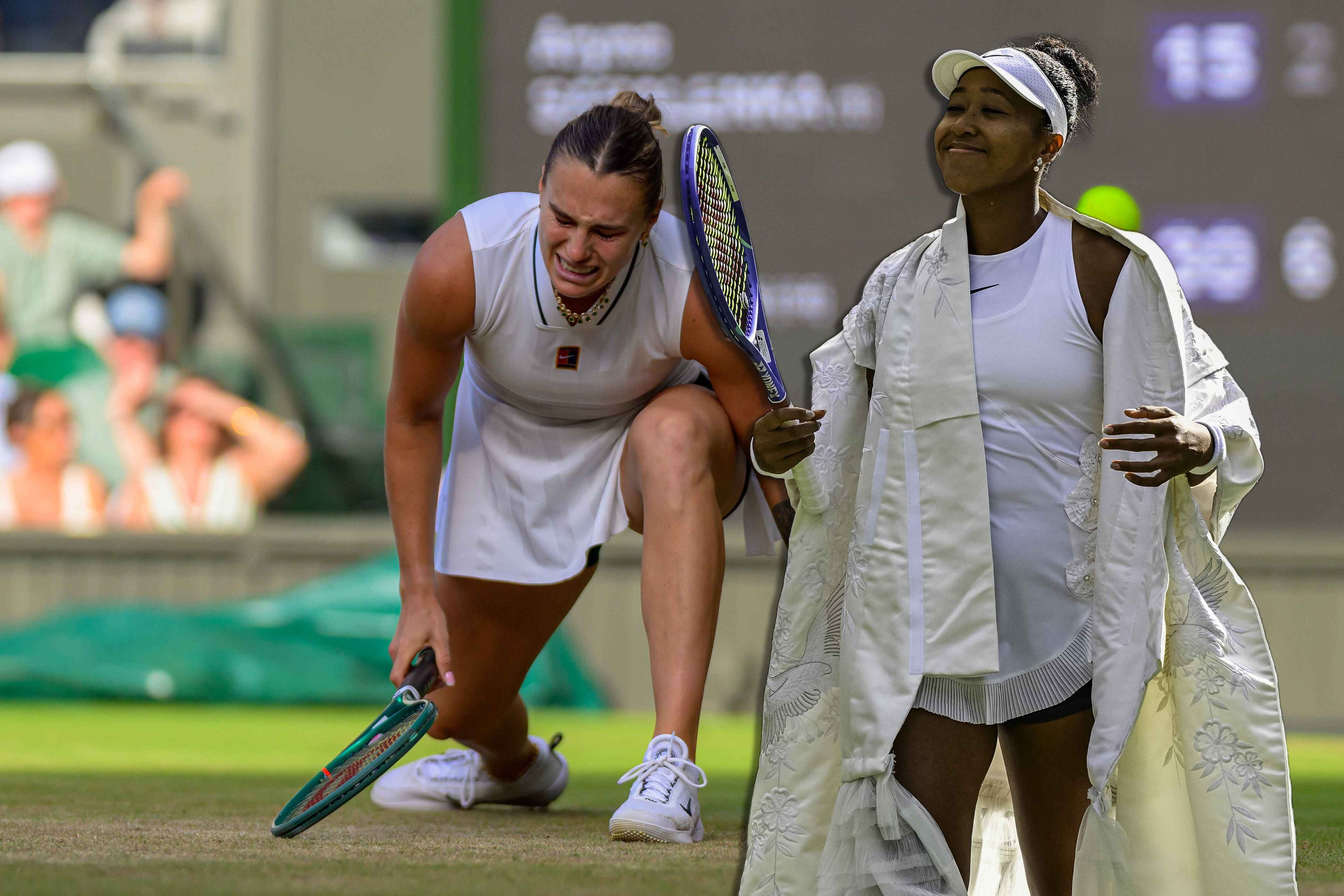 Aryna Sabalenka (l.) schied gegen Naomi Osaka aus.