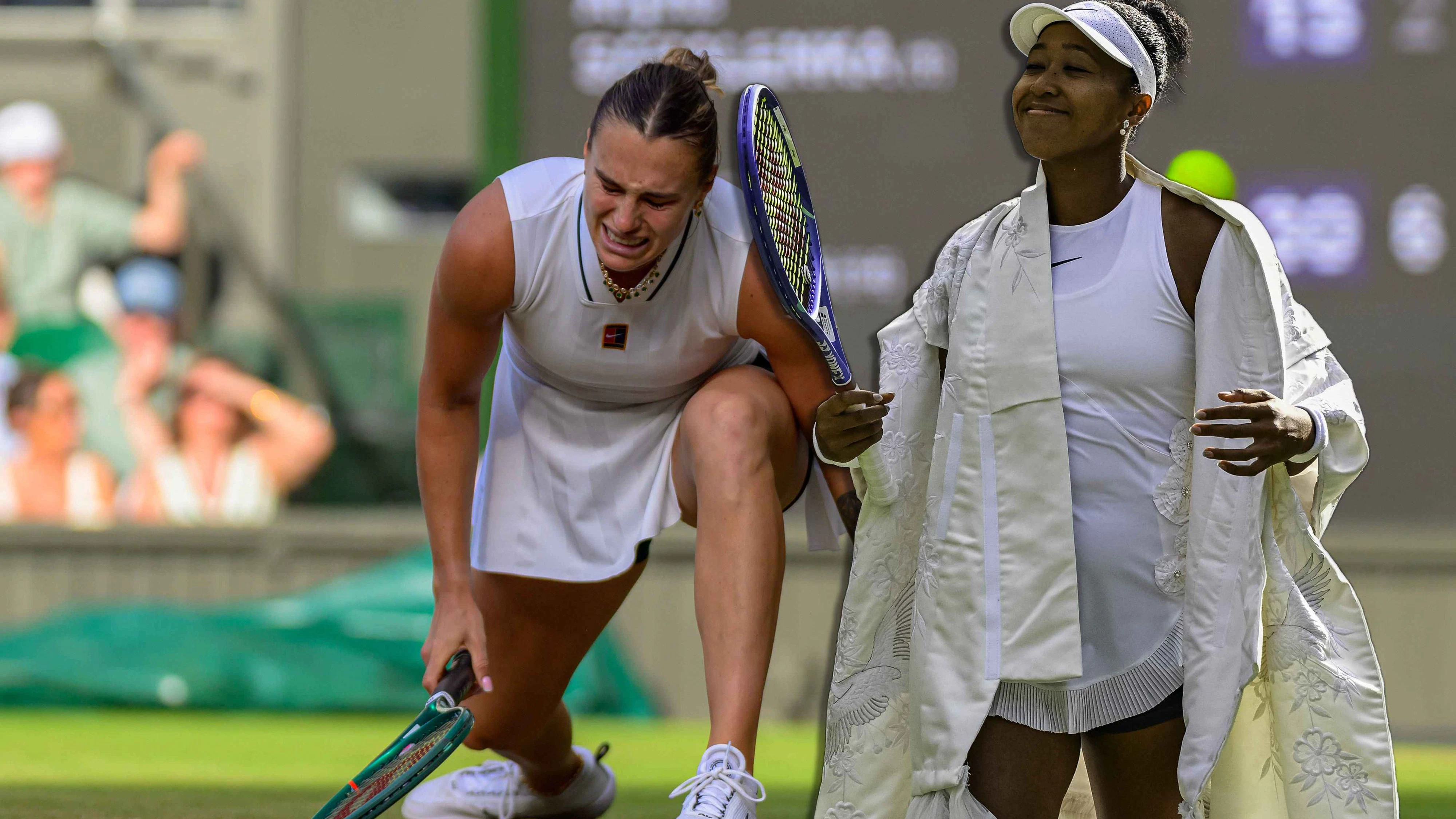 Aryna Sabalenka (l.) schied gegen Naomi Osaka aus.