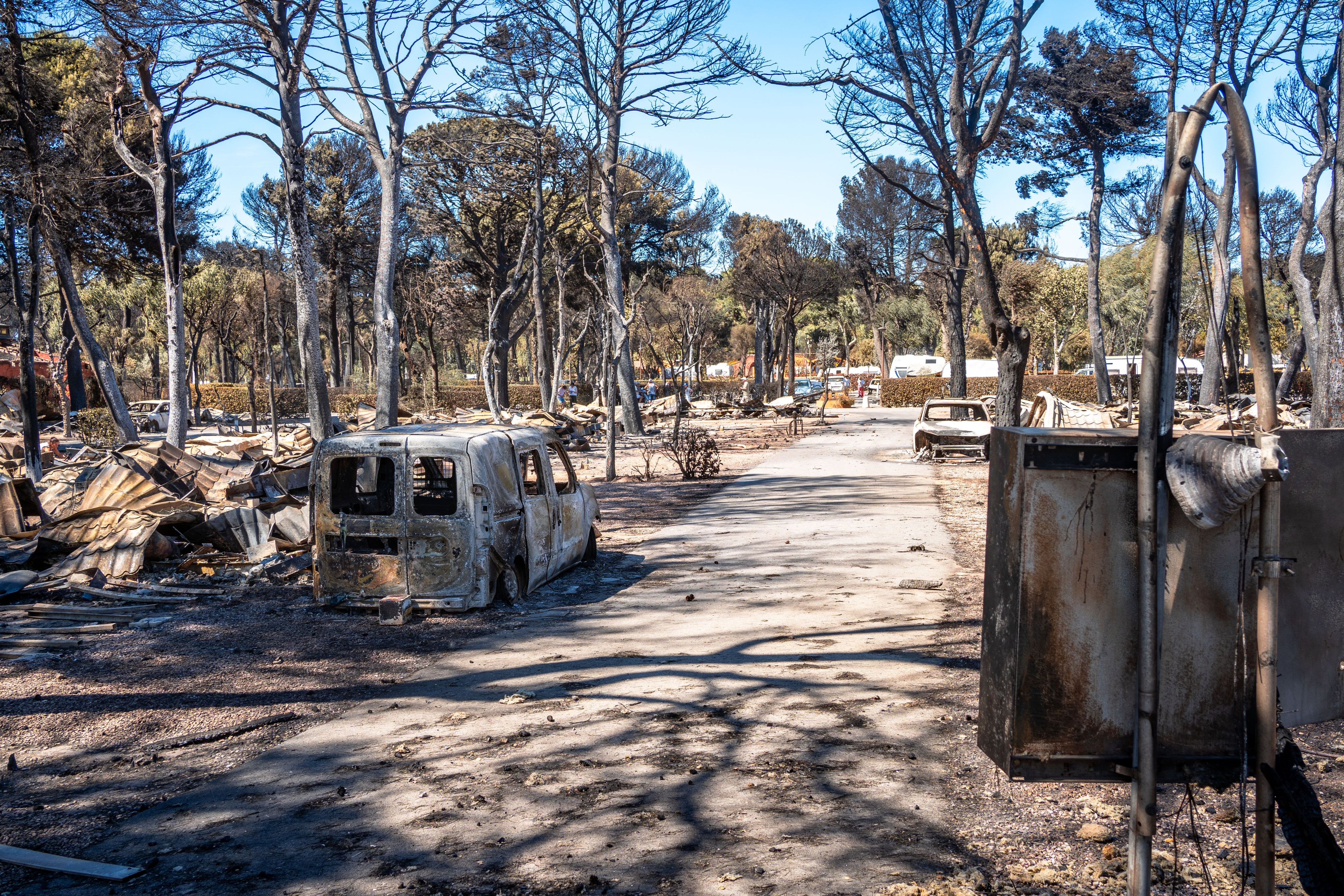 Von den Campingplätzen Le Brasilia und La Marina in Canet-en-Roussillon in Südfrankreich blieb nicht viel übrig.