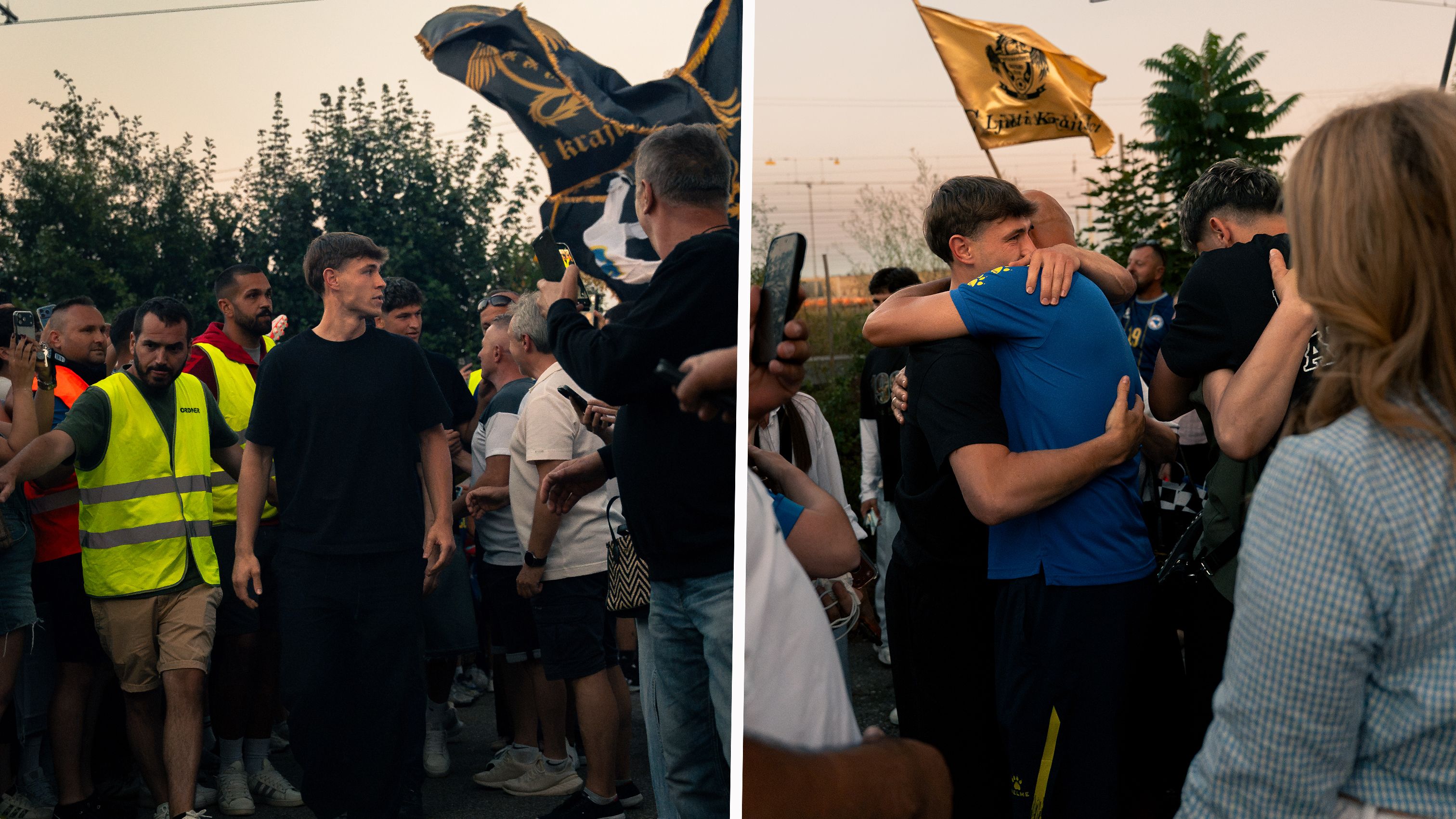 Emotionale Ankunft! Bosniens WM-Held in Wels gefeiert.