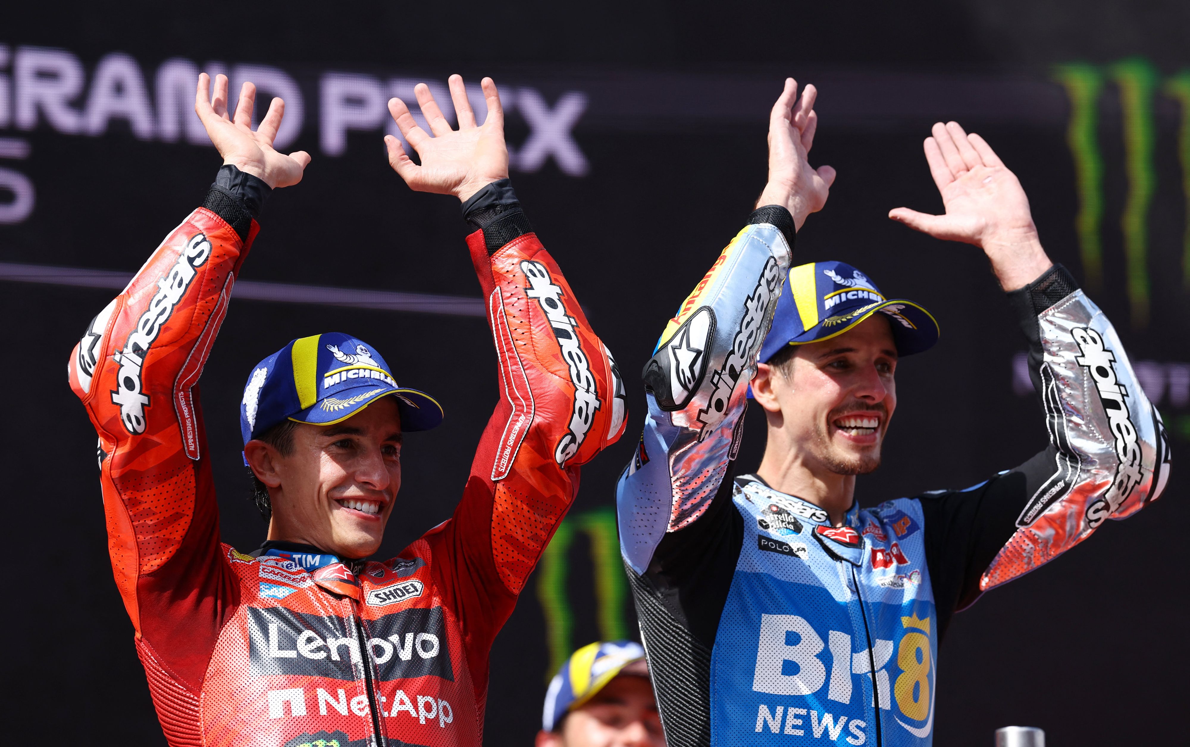 Alex Marquez (r.) mit Bruder Marc