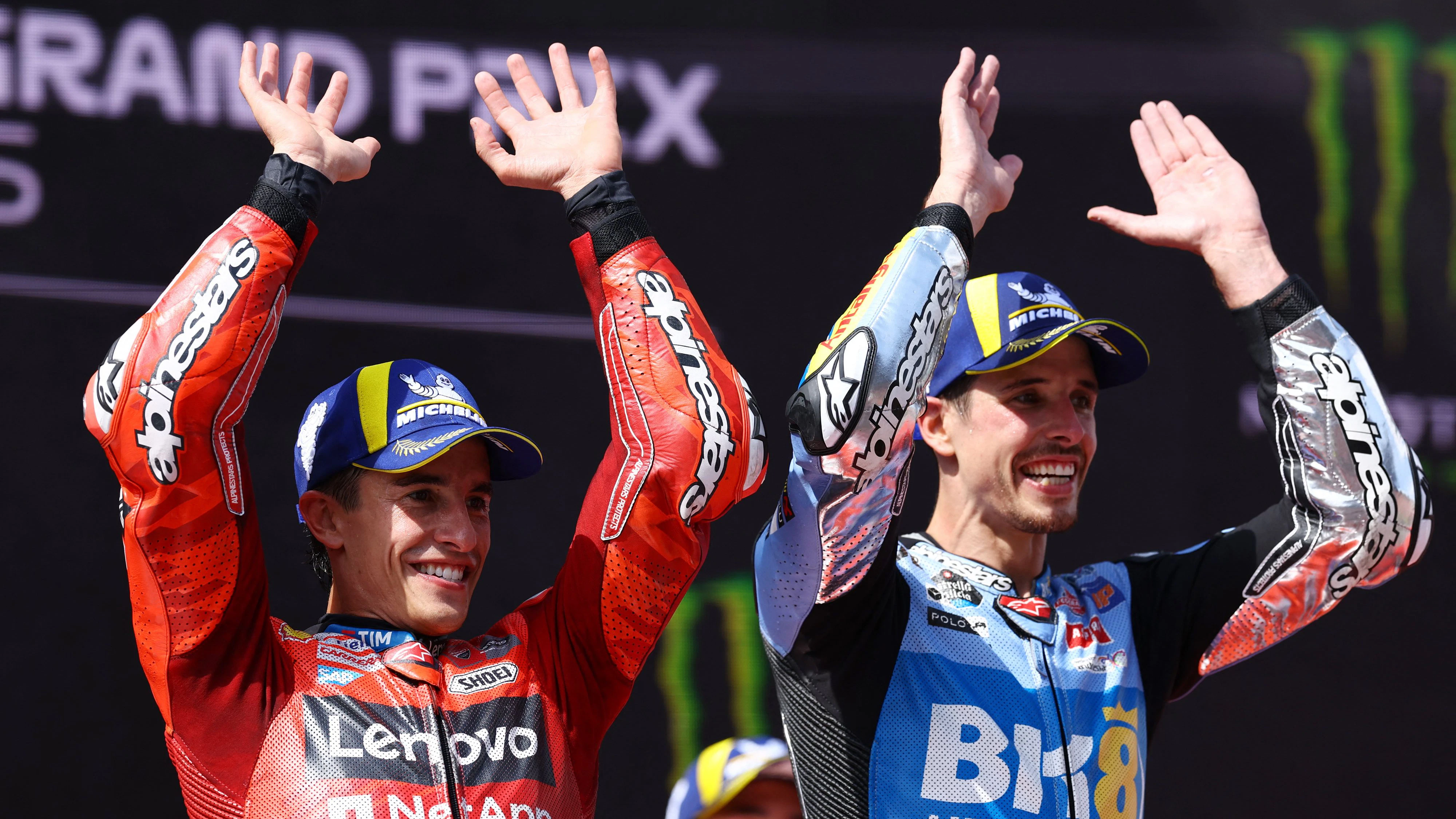 Alex Marquez (r.) mit Bruder Marc