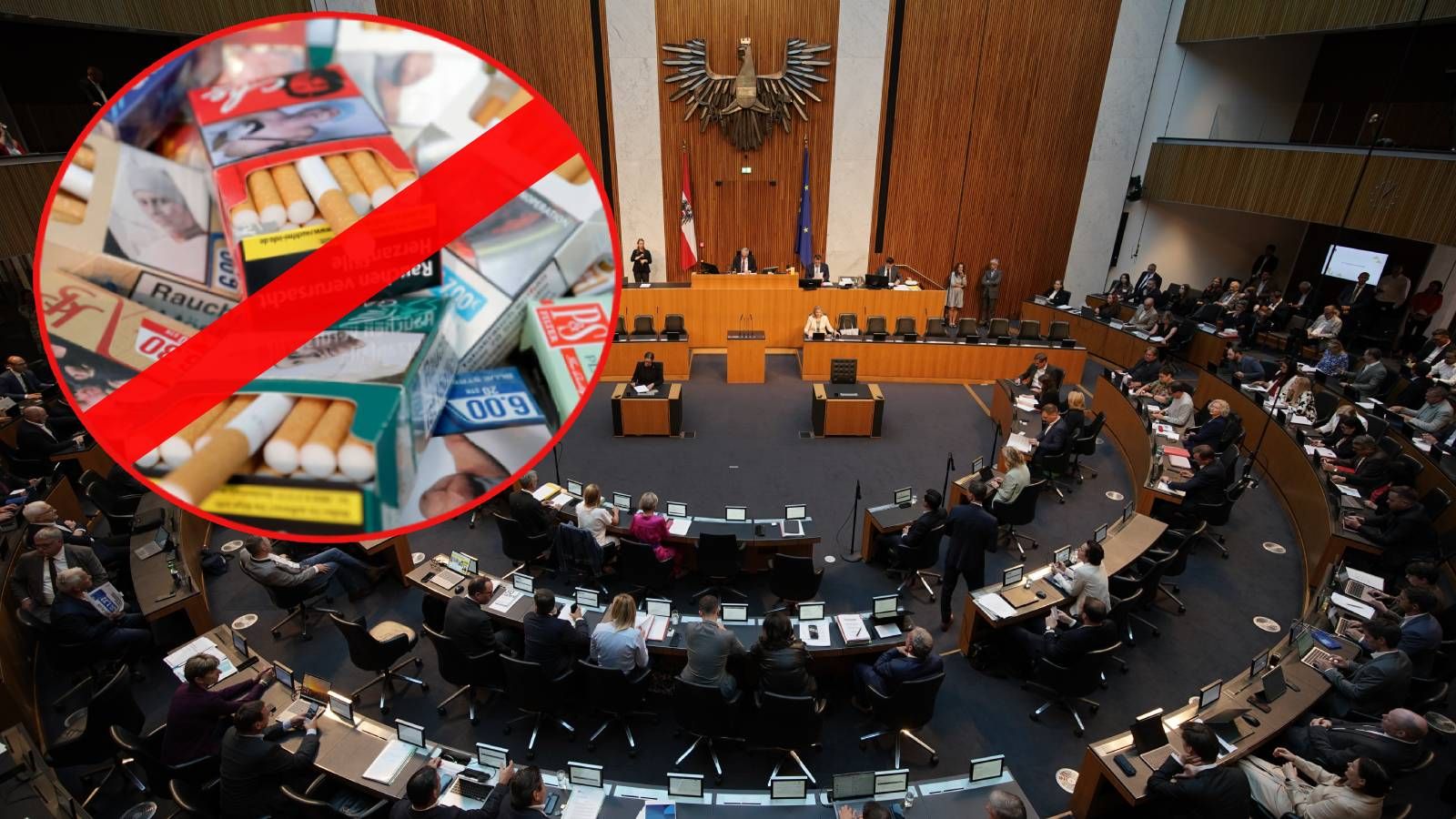 Der Nationalrat will am Dienstag eine Gesetzesnovelle zum Rauchen beschließen.