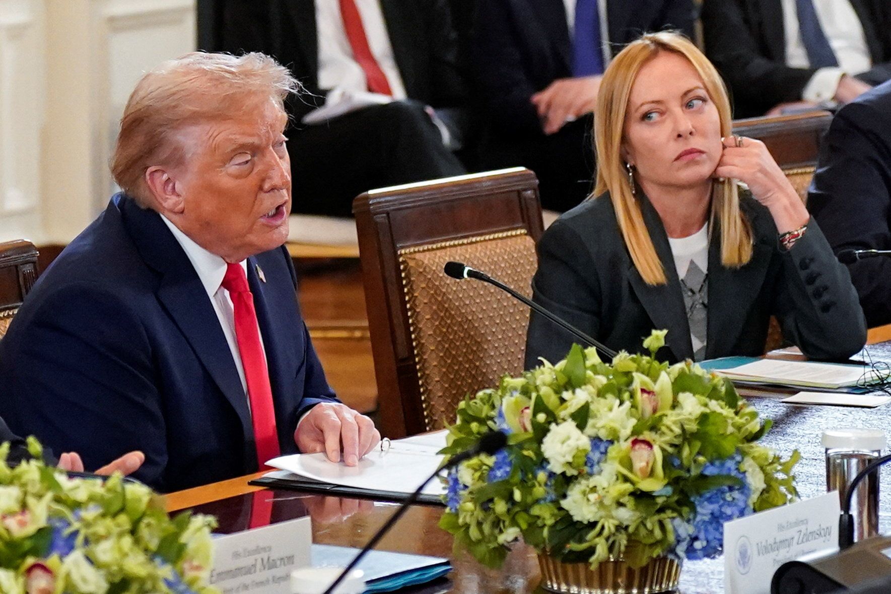 US-Präsident Donald Trump machte sich über Meloni lustig.