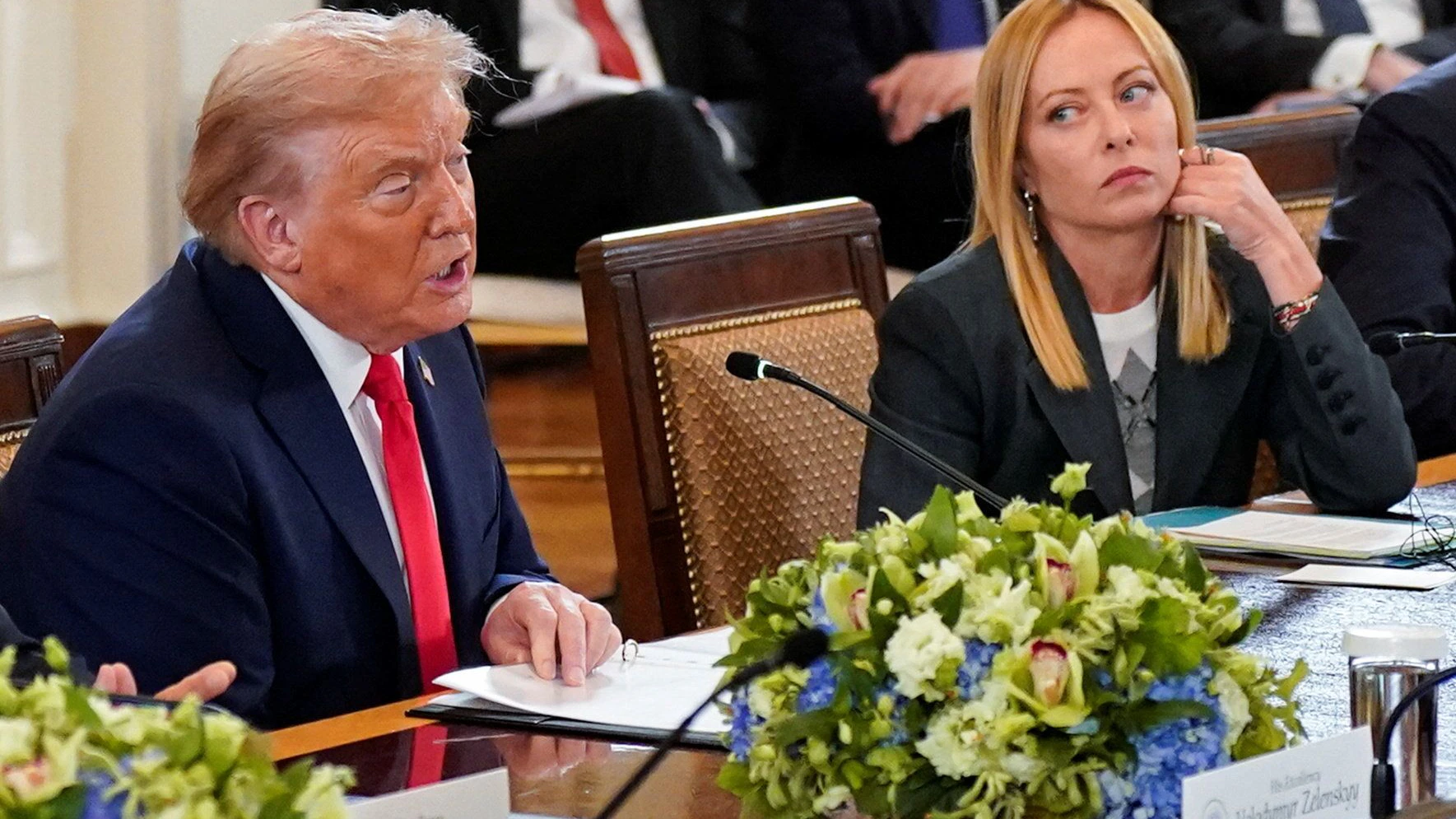 US-Präsident Donald Trump machte sich über Meloni lustig.