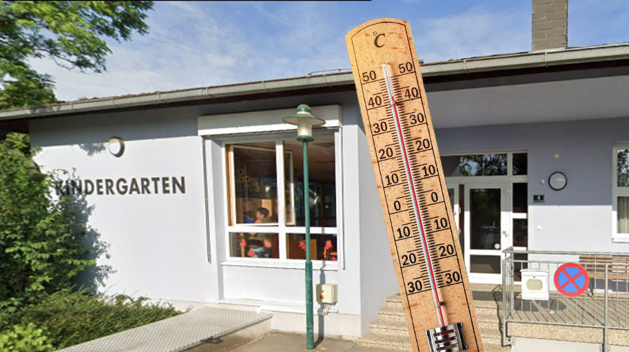 Der Kindergarten wurde von der Hitzewelle nicht verschont.