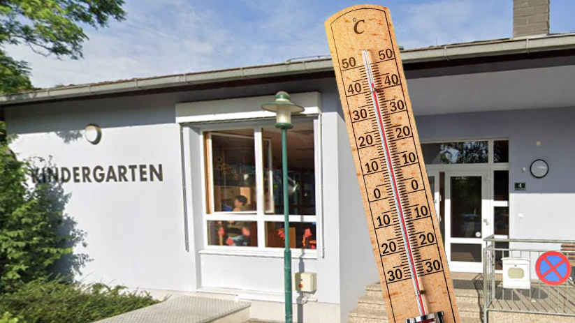 Der Kindergarten wurde von der Hitzewelle nicht verschont.