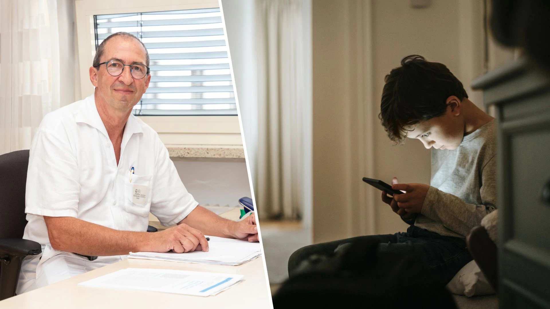 Dr. Gerhard Nell, Leiter der Kinder- und Jugendheilkunde am Ordensklinikum Linz Barmherzige Schwestern, warnt vor zu viel Bildschirmzeit für Kinder. (Symbolbild)