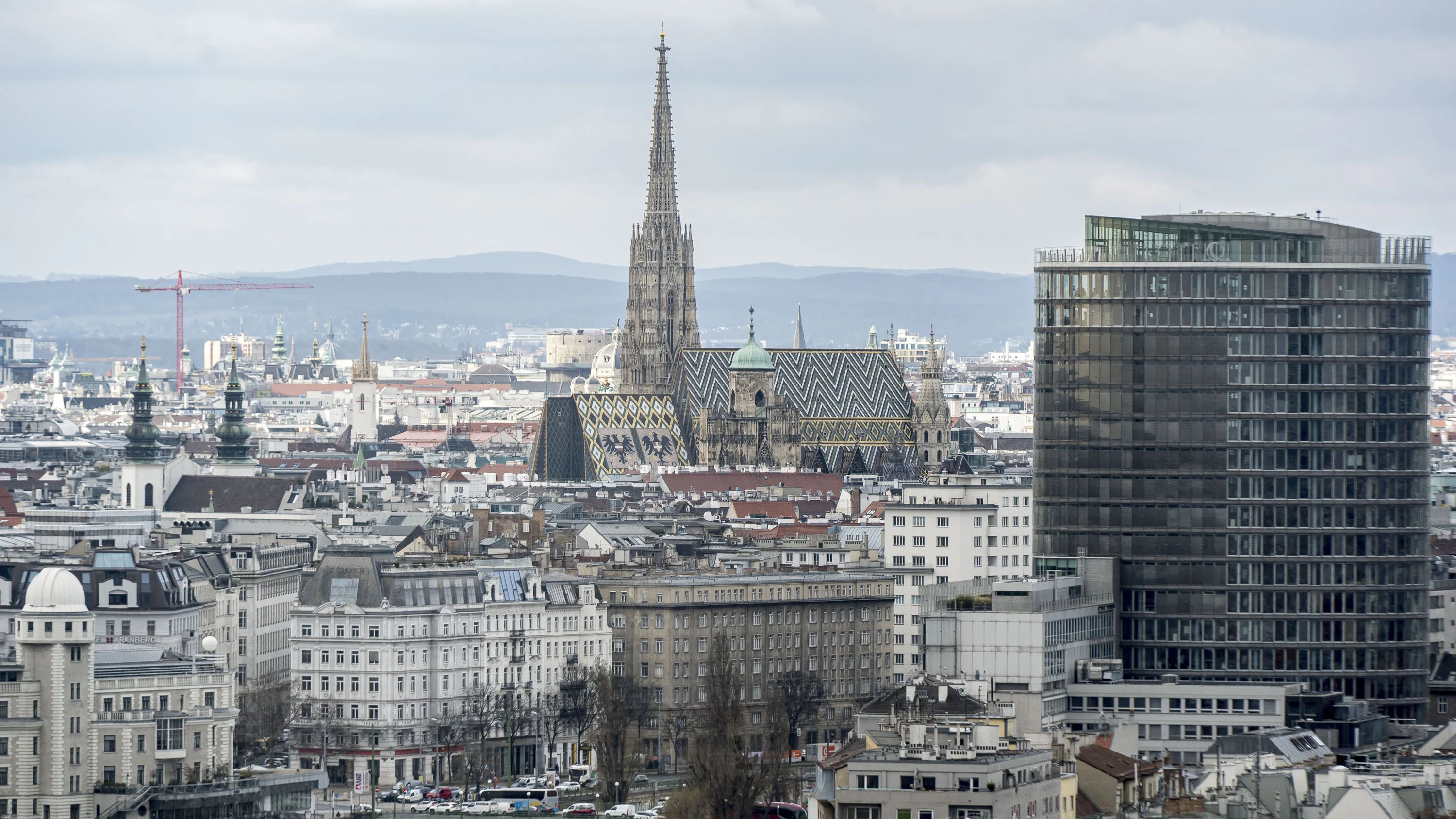 Ausblick auf Wien vom Riesenrad, Baustellenführung für das neue Theater im Prater, mit vorheriger Riesenradfahrt, 20260317 Foto: Helmut Graf/Tageszeitung Heute