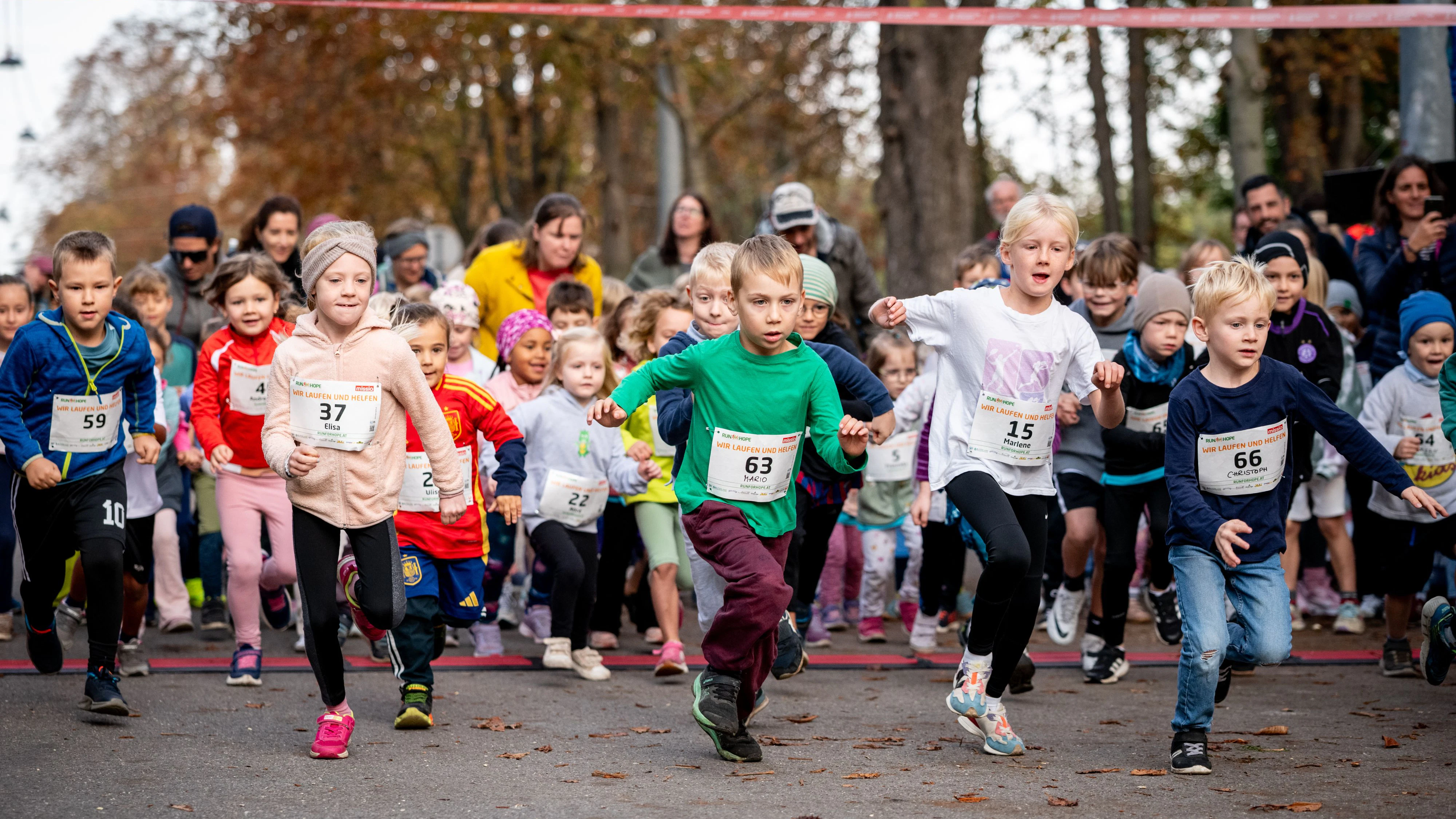 Auch Kids können im Prater mitlaufen. 