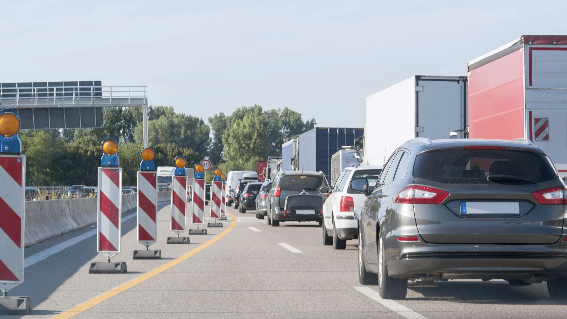Neue Baustelle in Wien auf der A4 Richtung Flughafen könnte für Stau sorgen. 