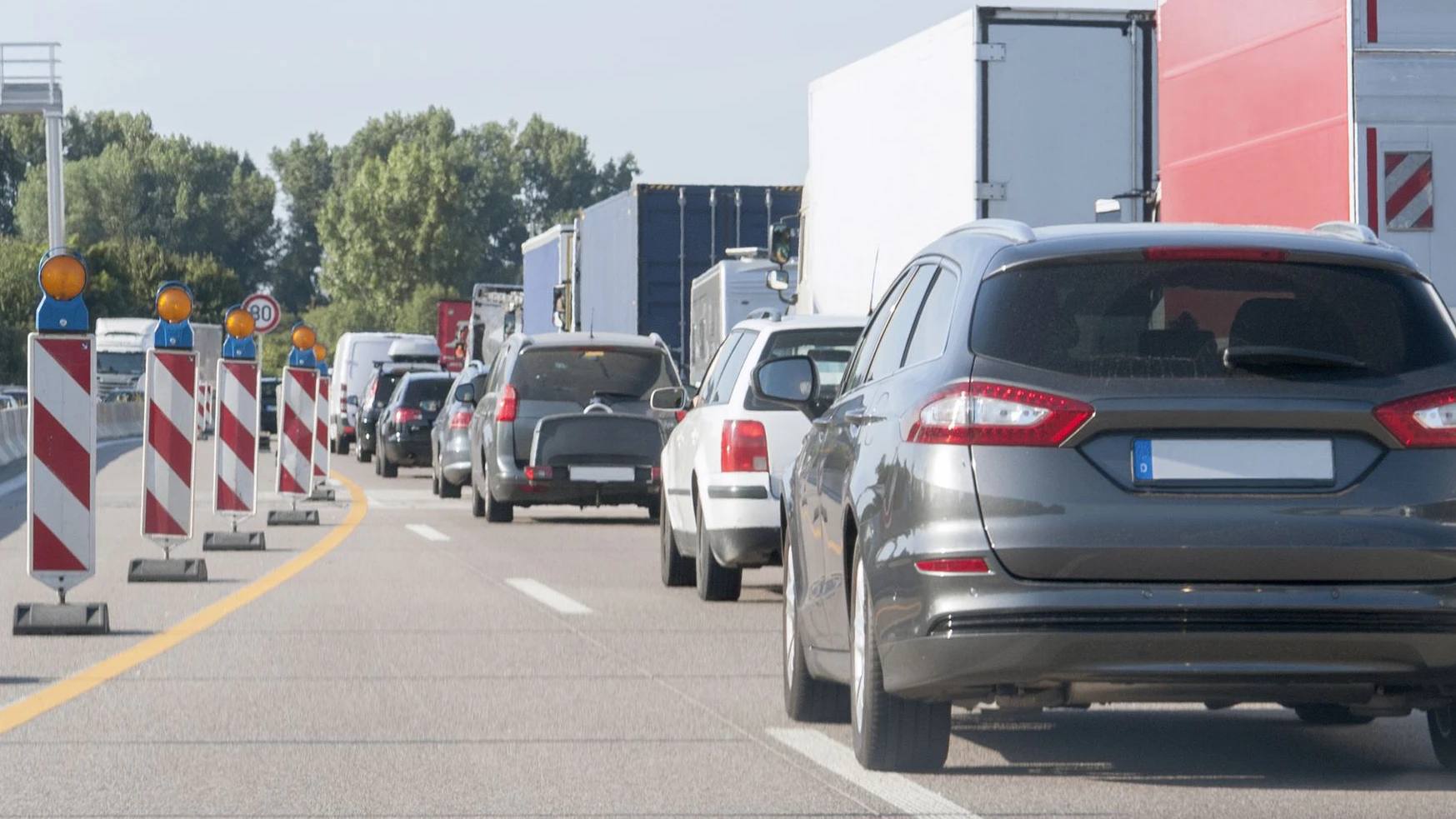 Neue Baustelle in Wien auf der A4 Richtung Flughafen könnte für Stau sorgen. 