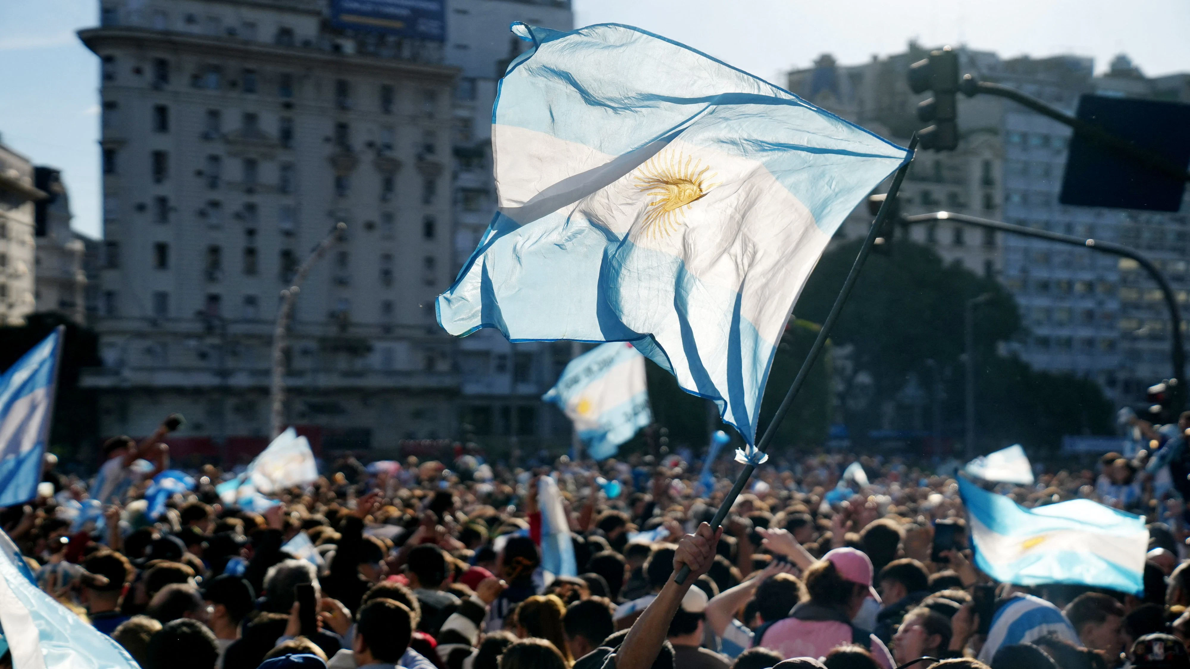 Argentinier feierten in den Straßen von Buenos Aires